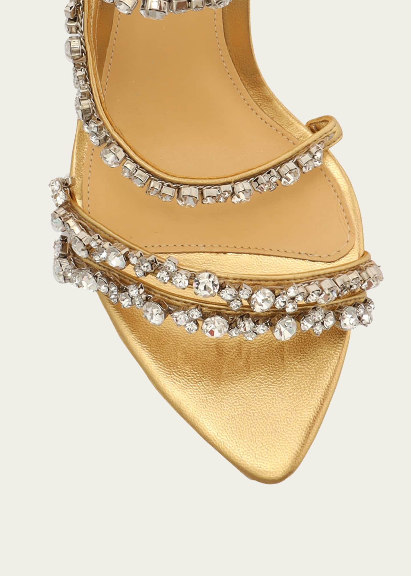 Alexandre Birman Demi 85mm Crystal Sandals Bergdorf Goodman