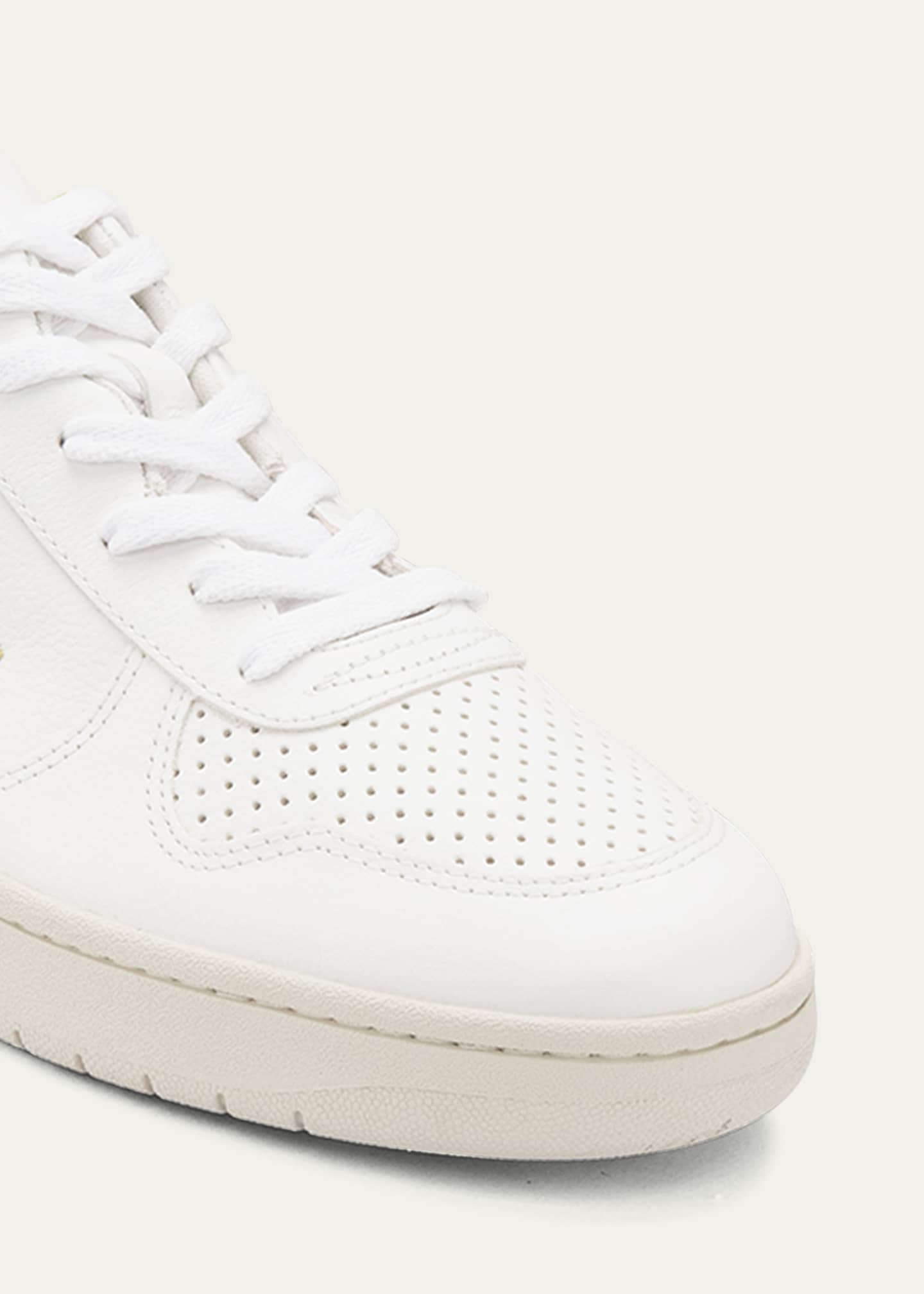 V-10 Bicolor Metallic Low-Top Sneakers