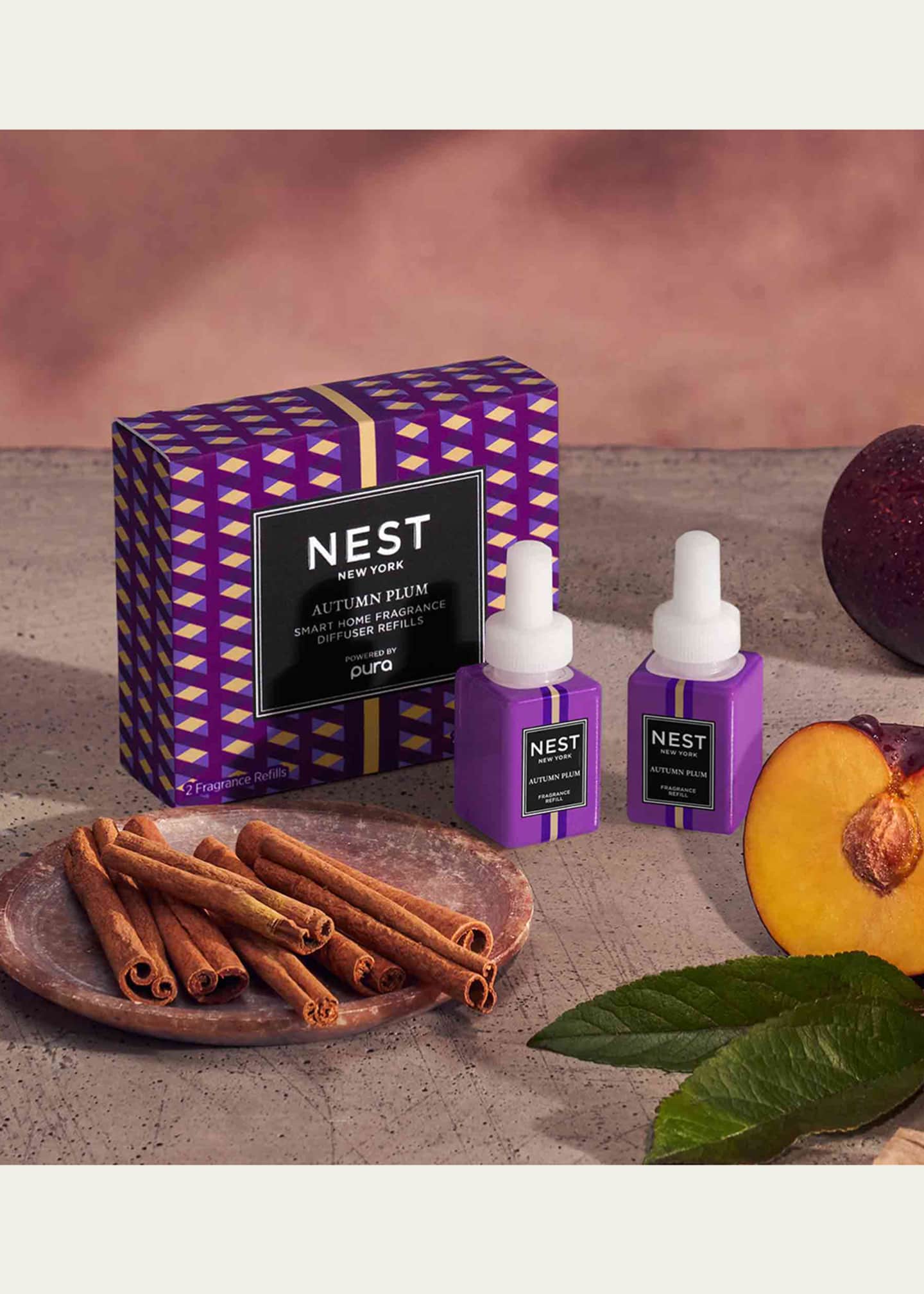 NEST New York x Pura Autumn Plum Refill Duo for Smart Home Fragrance
