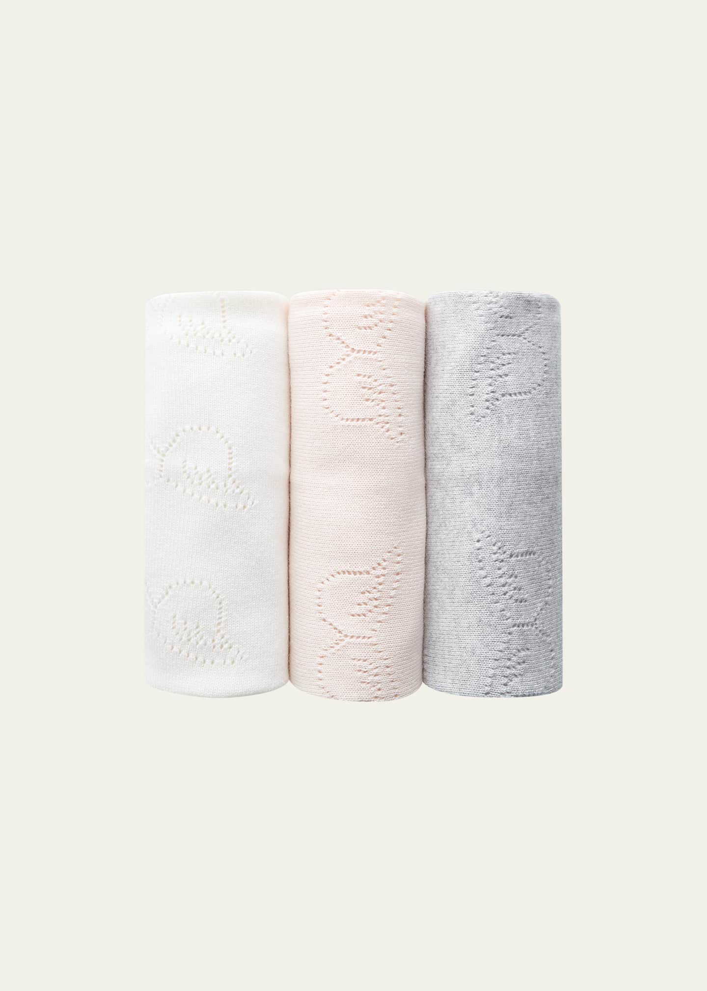 Marie Chantal Kid's Pointelle Angel Wings Cashmere Blanket Image 2 of 4