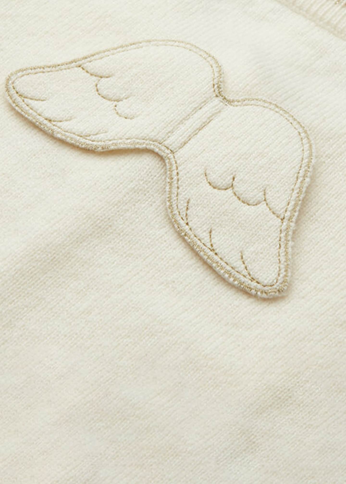 Marie Chantal Girl's Briony Angel Wing Cardigan, Size 3M-18M Image 3 of 3