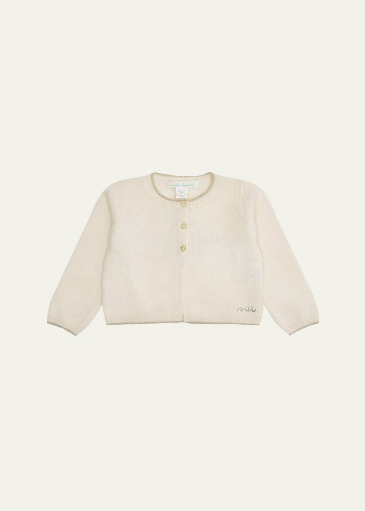 Marie Chantal Girl's Briony Angel Wing Cardigan, Size 3M-18M Image 1 of 3