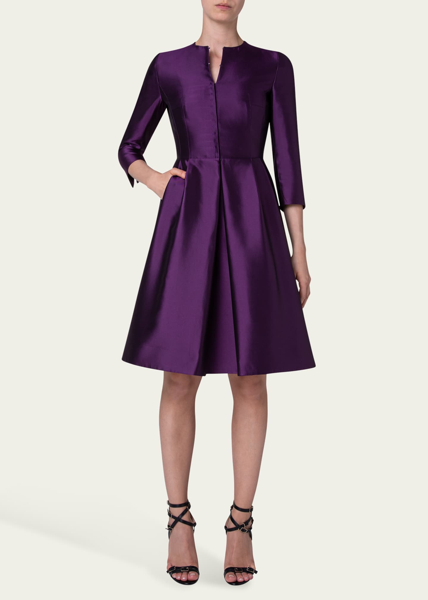 Silk top coat dress