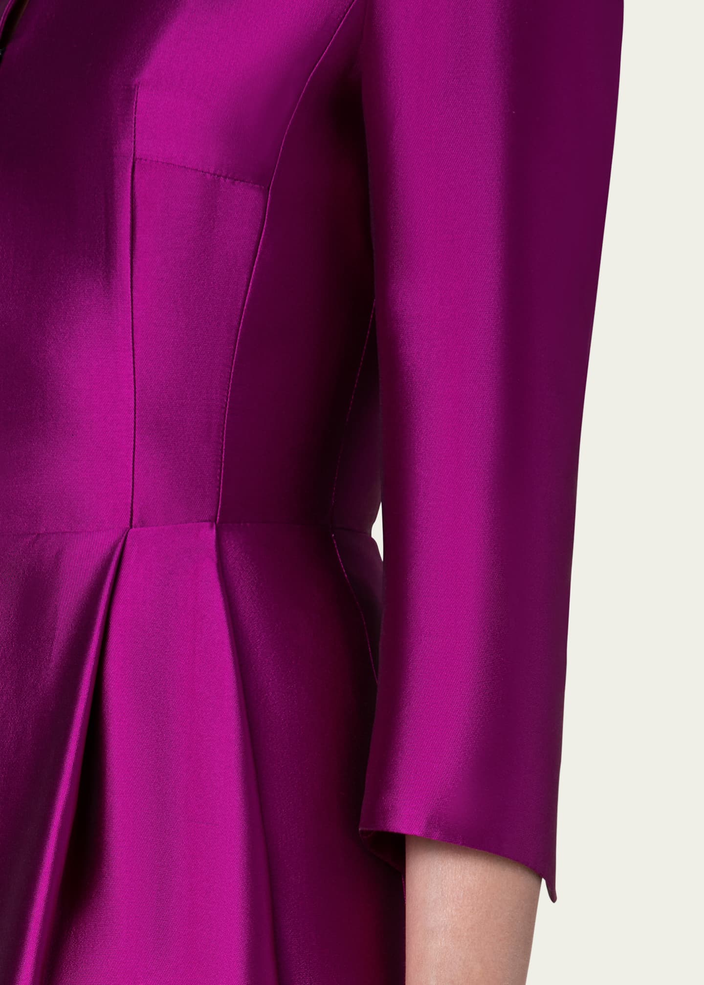 Akris Silk Knee Length Coat Dress Bergdorf Goodman