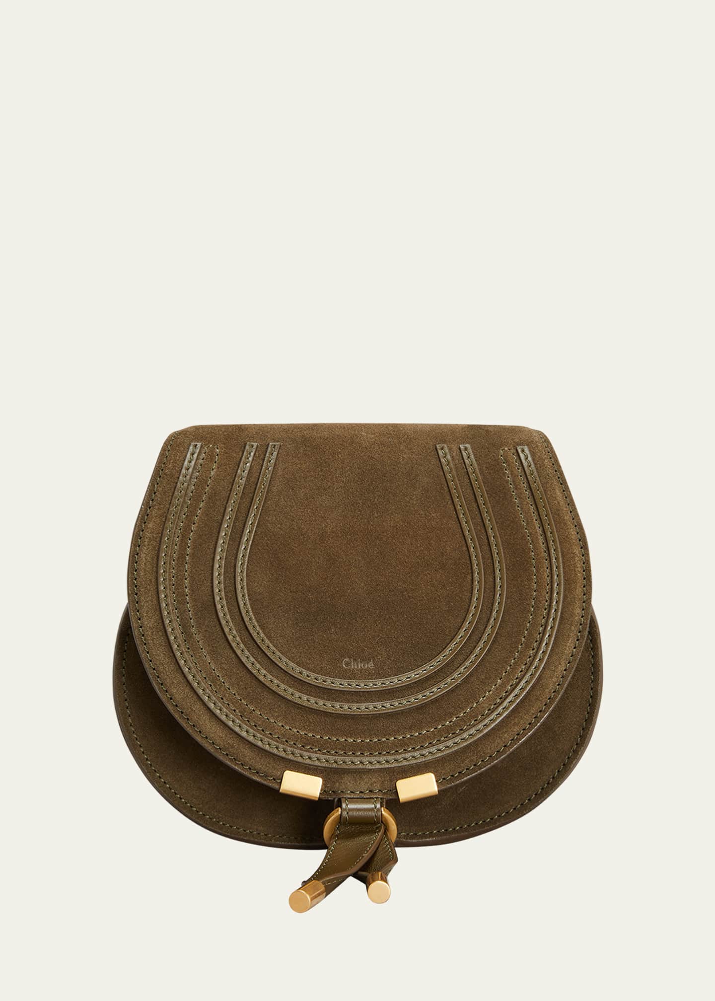 Chloe Marcie Small Suede Saddle Crossbody Bag Bergdorf Goodman