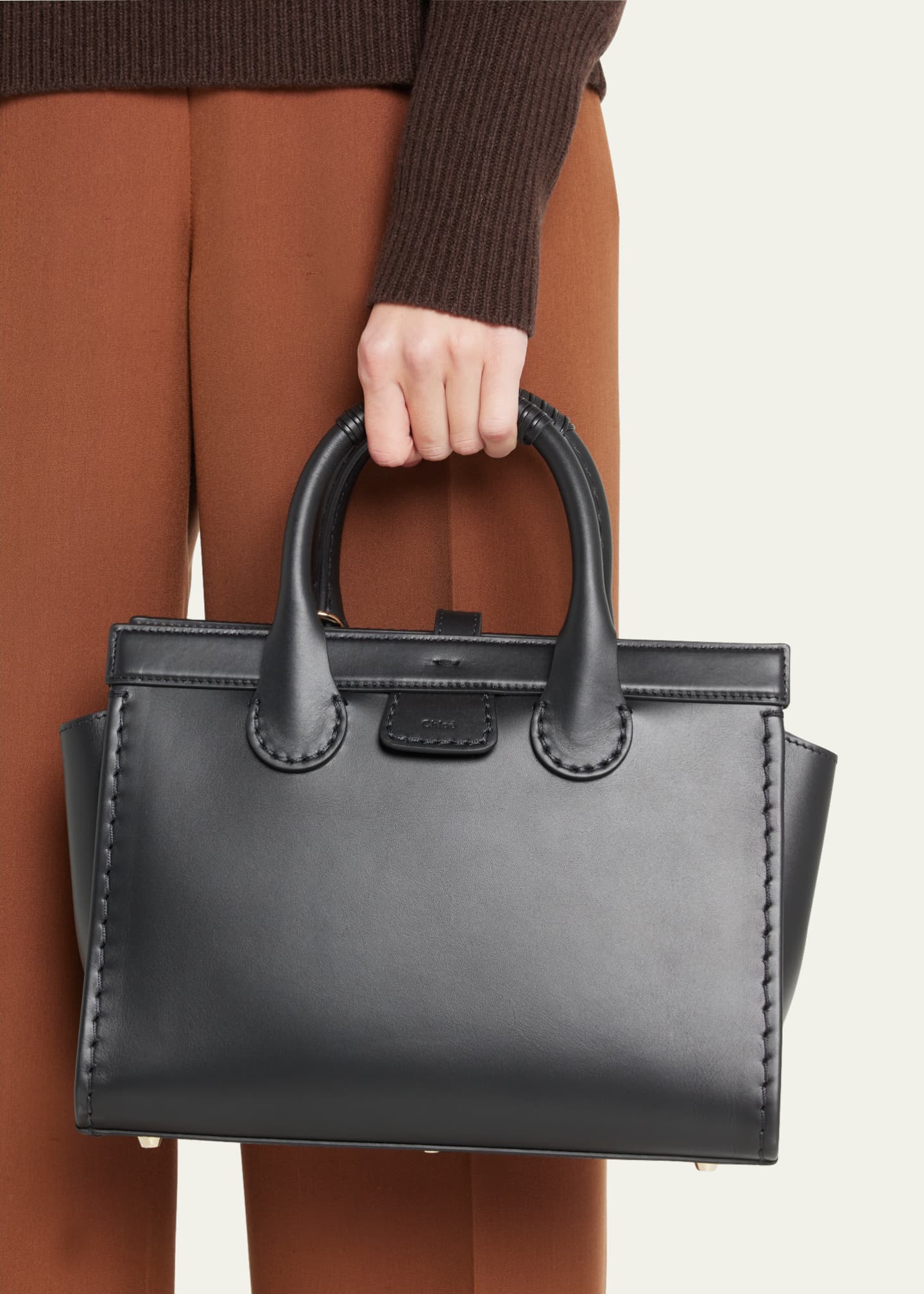 Chloe Edith Medium Leather Top-Handle Bag - Bergdorf Goodman