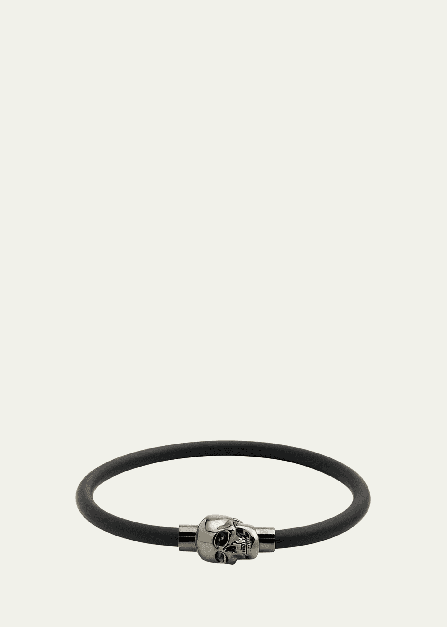 Alexander McQueen Men's Skull Leather Bracelet