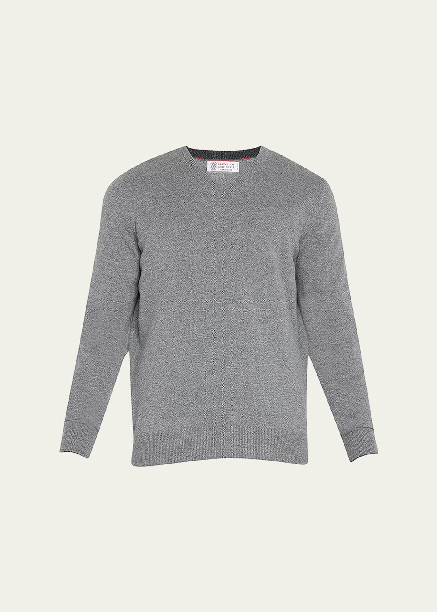 美品 Brunello Cucinelli グレー Vネック トップス L