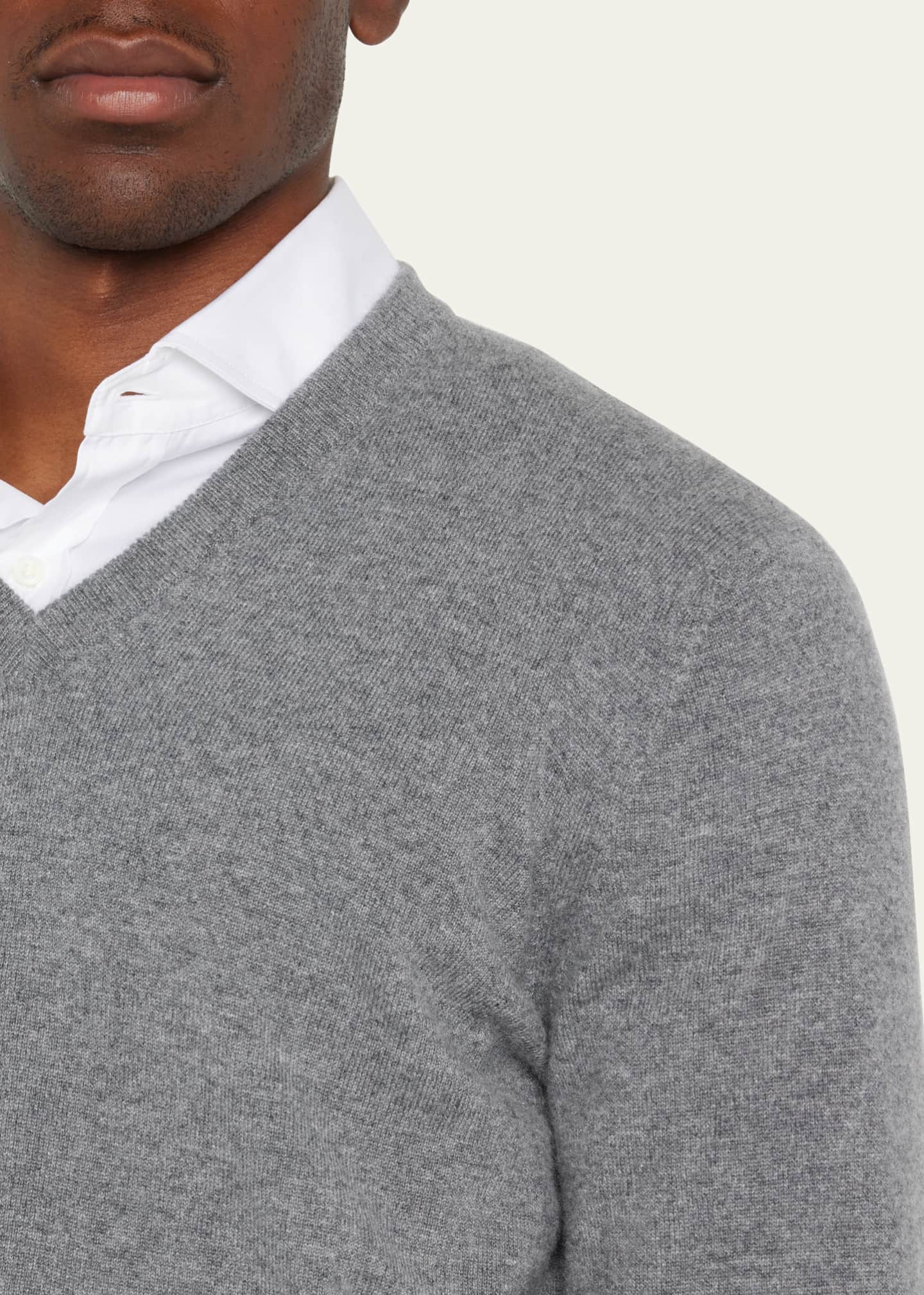 Mens cashmere v neck sale