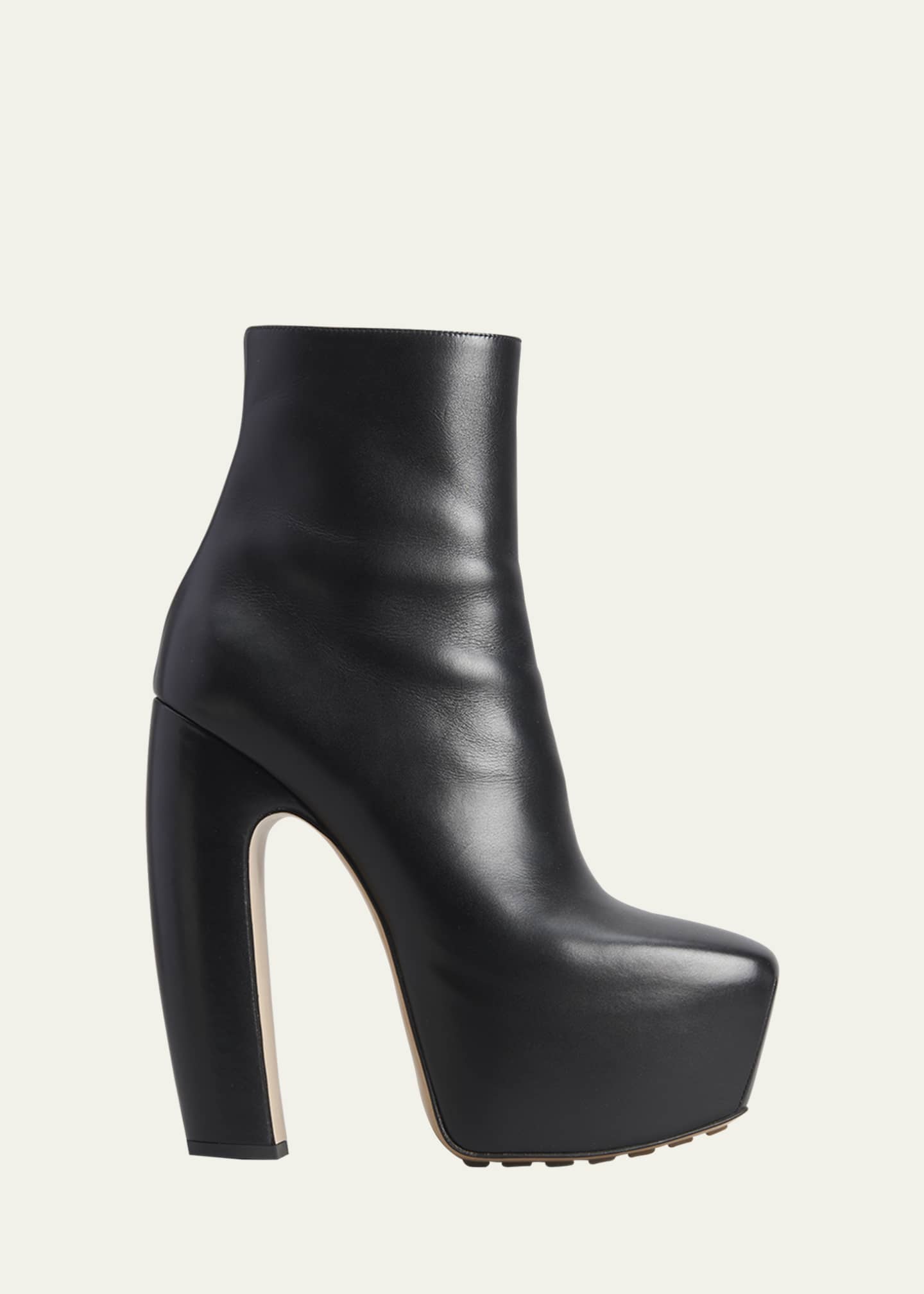 Bottega Veneta Leather Zip Platform Booties Bergdorf Goodman