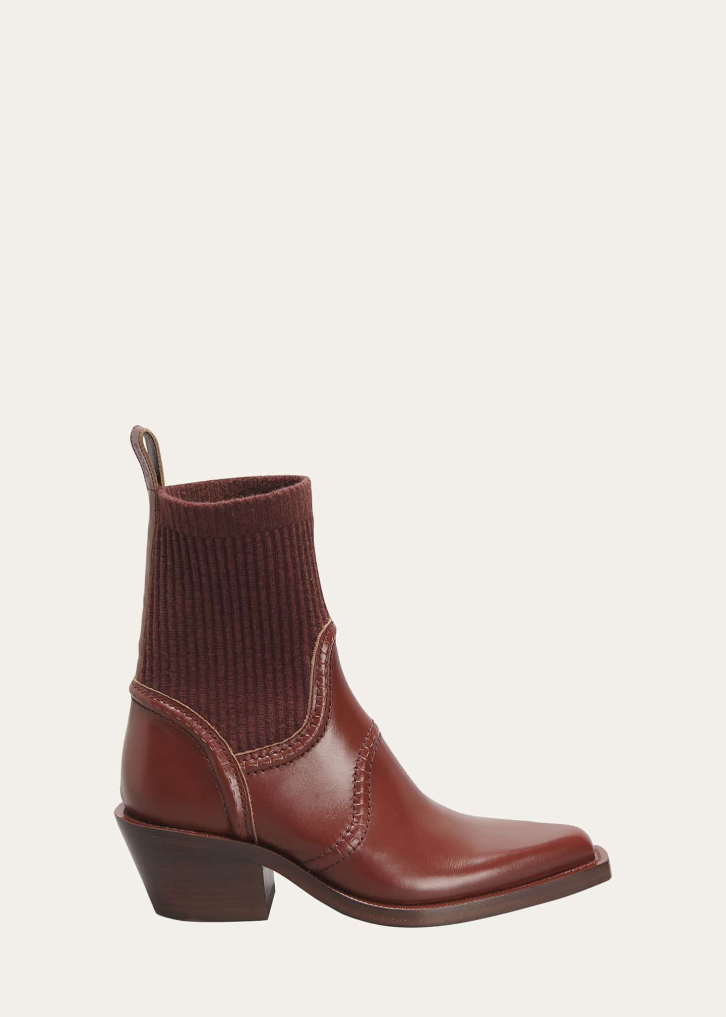 Leather sock ankle boots online