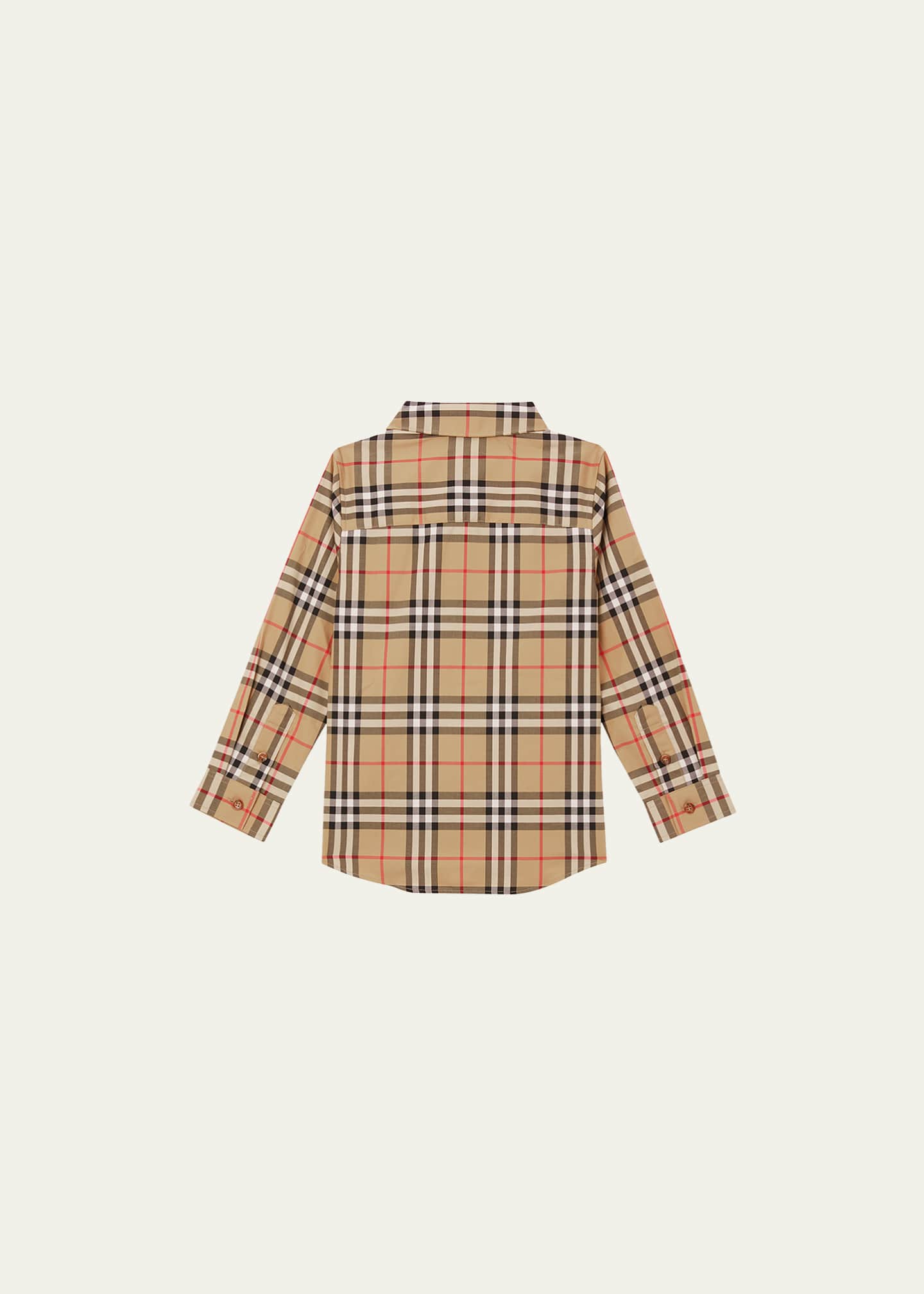 Burberry Boy's Owen Check-Print Shirt, Size 3-14 - Bergdorf Goodman