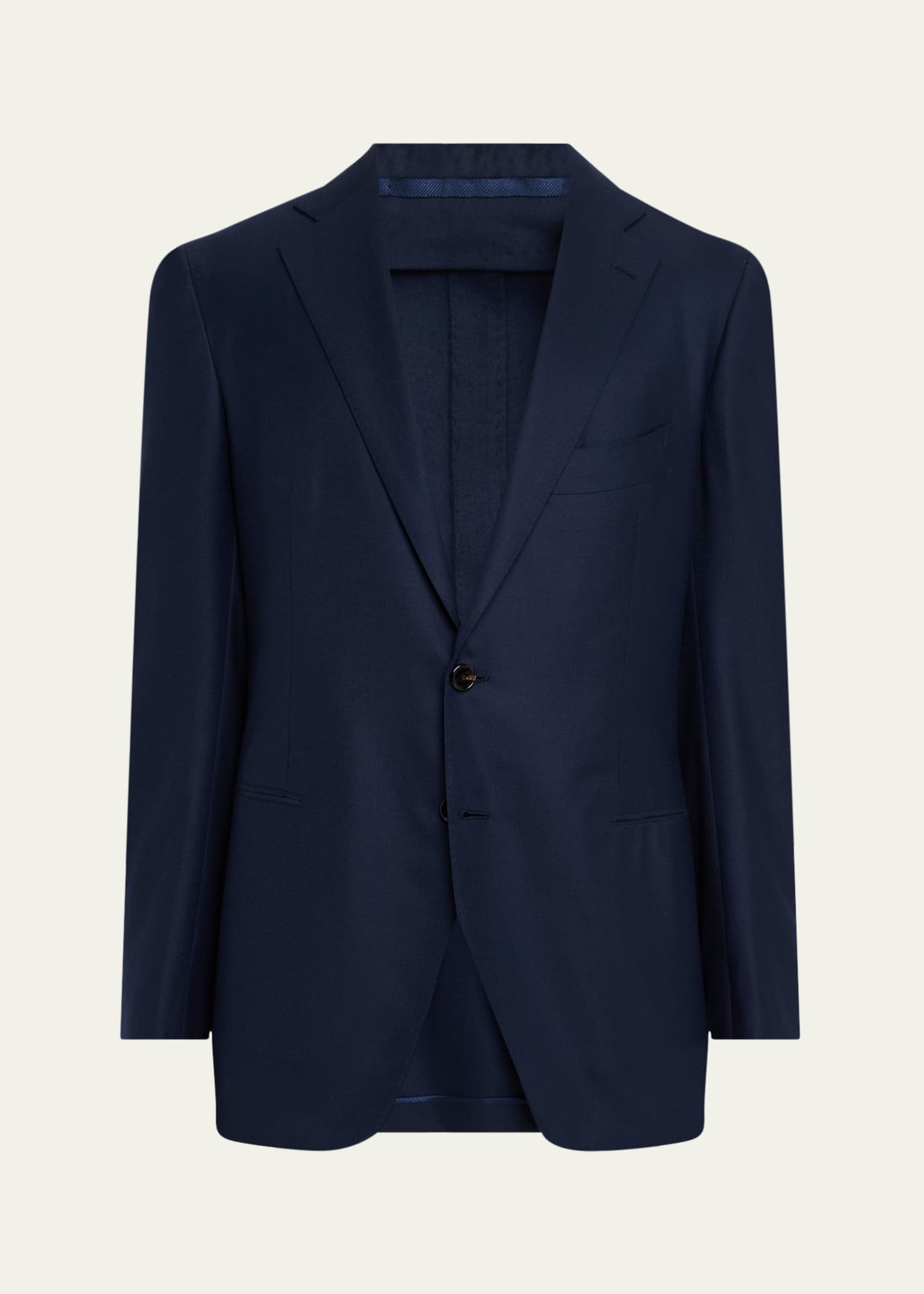 美品 Cesare Attolini スーツ ダブルブレスト ツータック 48 Cesare Attolini Men's Deconstructed Wool Two-Button Blazer