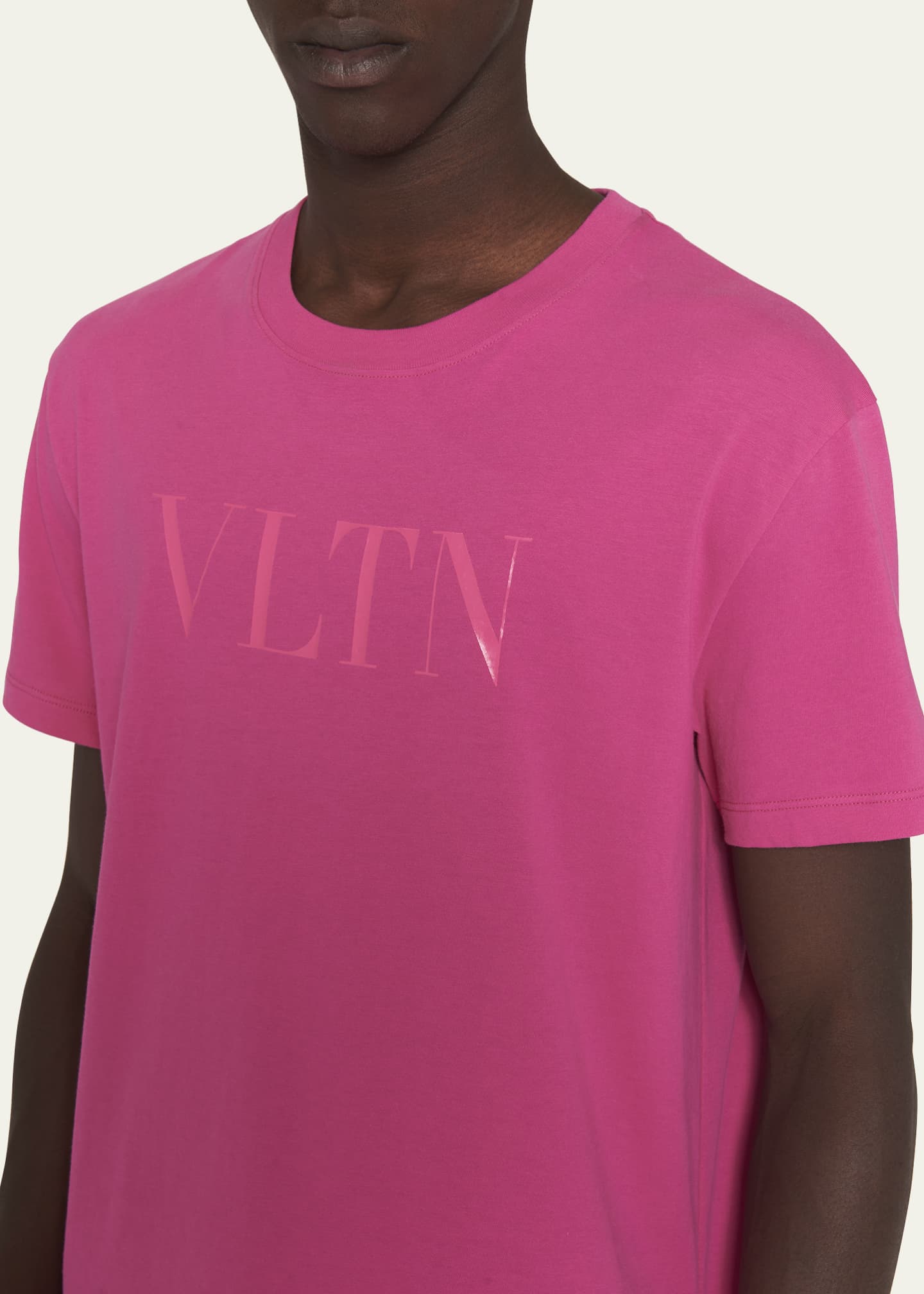 Valentino Garavani Men's Tonal VLTN Crew T-Shirt Bergdorf Goodman