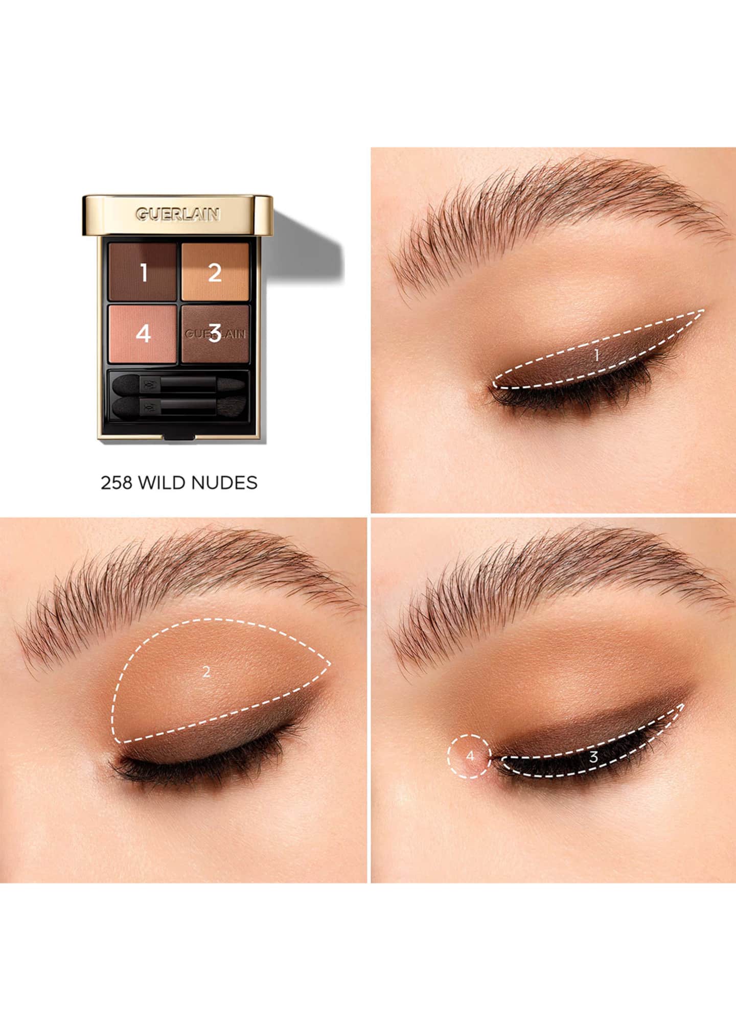 Guerlain Ombres G Quad Eyeshadow Palette Image 3 of 5