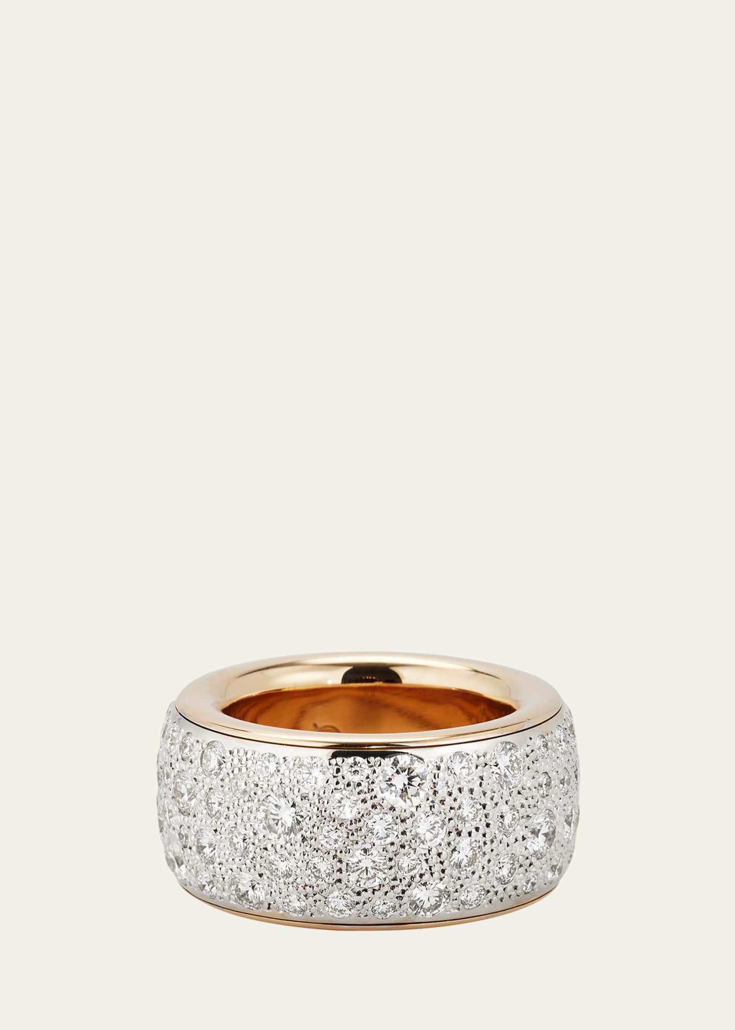 Pomellato Iconica Maxi Band Ring with White Diamonds - Bergdorf
