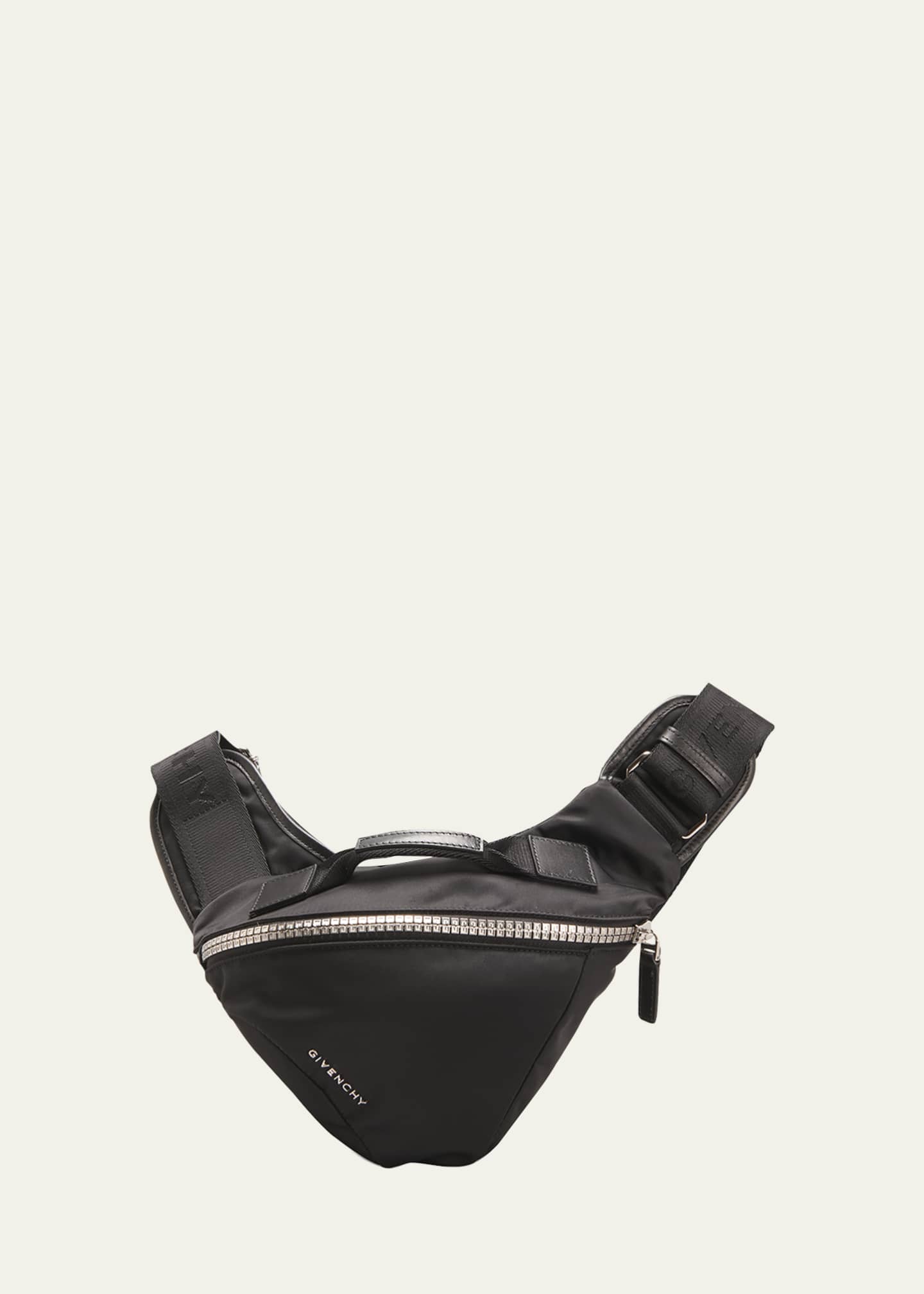 Givenchy Men's GZip Nylon Triangle Belt Bag, S Bergdorf Goodman