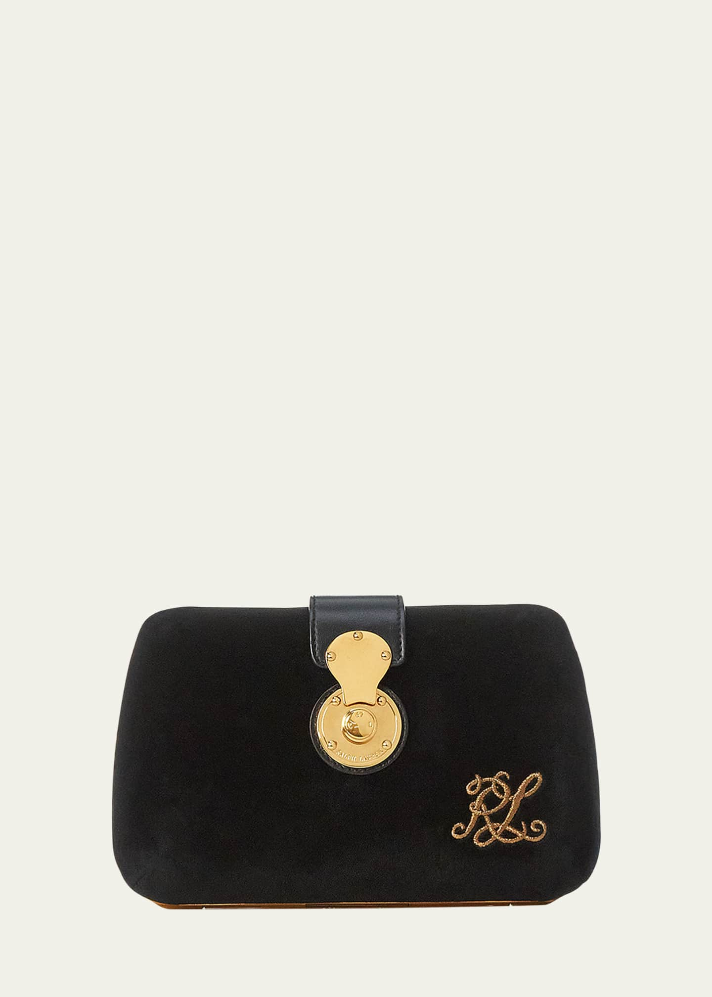 Ralph Lauren Ricky Velvet Clutch Bag