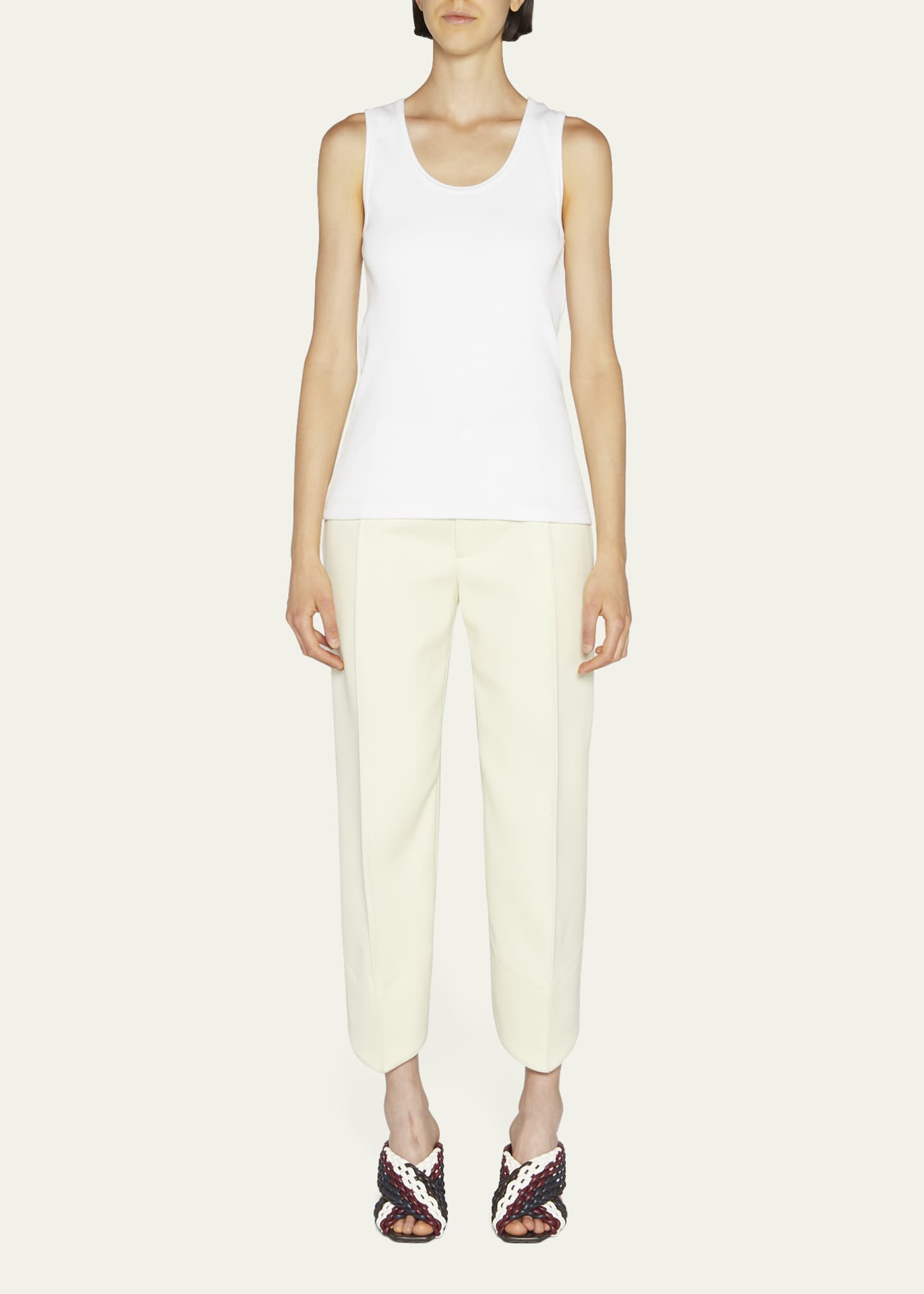 Bottega Veneta Dry Stretch Cotton Ribbed Tank Top - Bergdorf