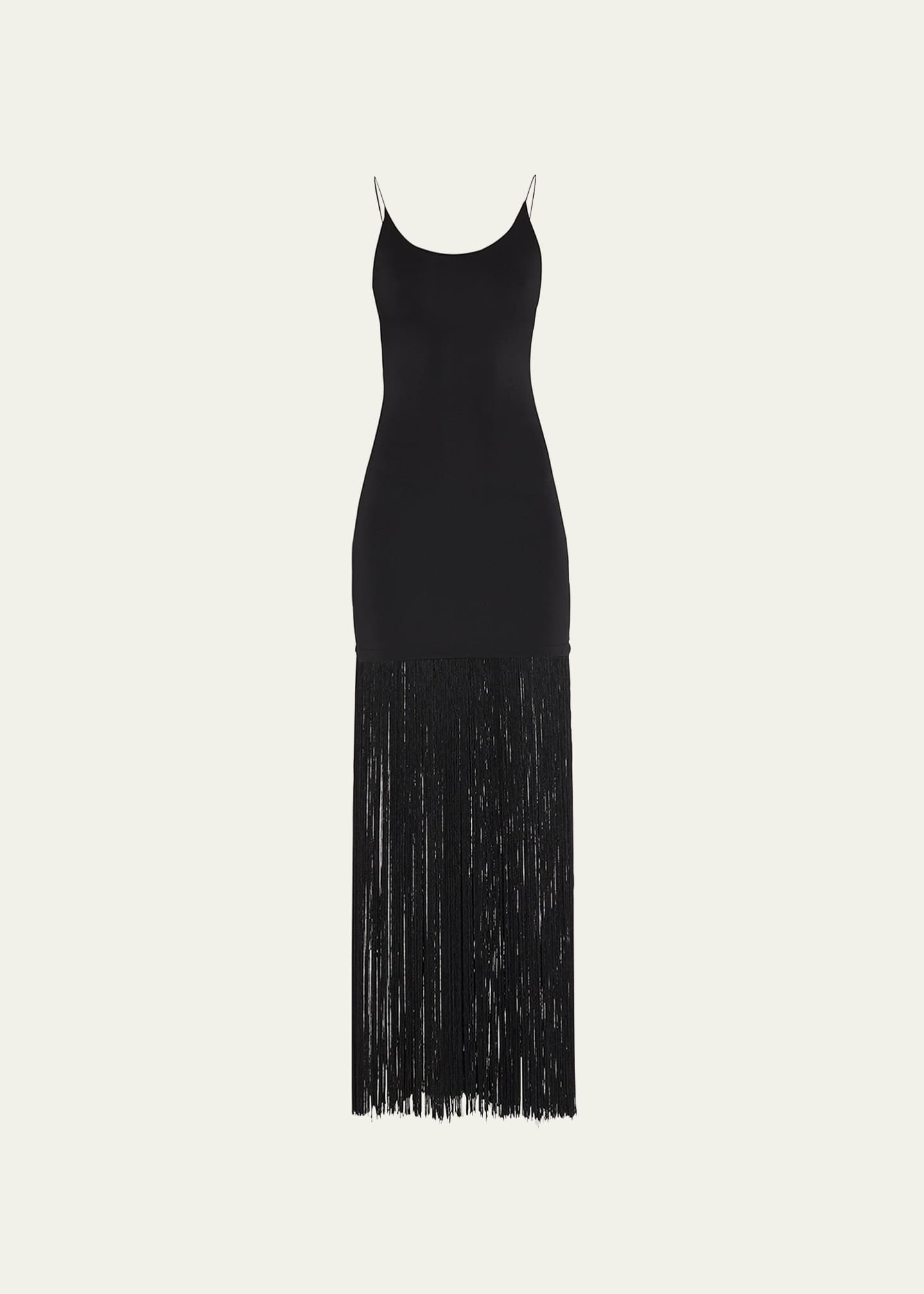 Alice + Olivia Steph ScoopNeck Fringe Maxi Dress Bergdorf Goodman