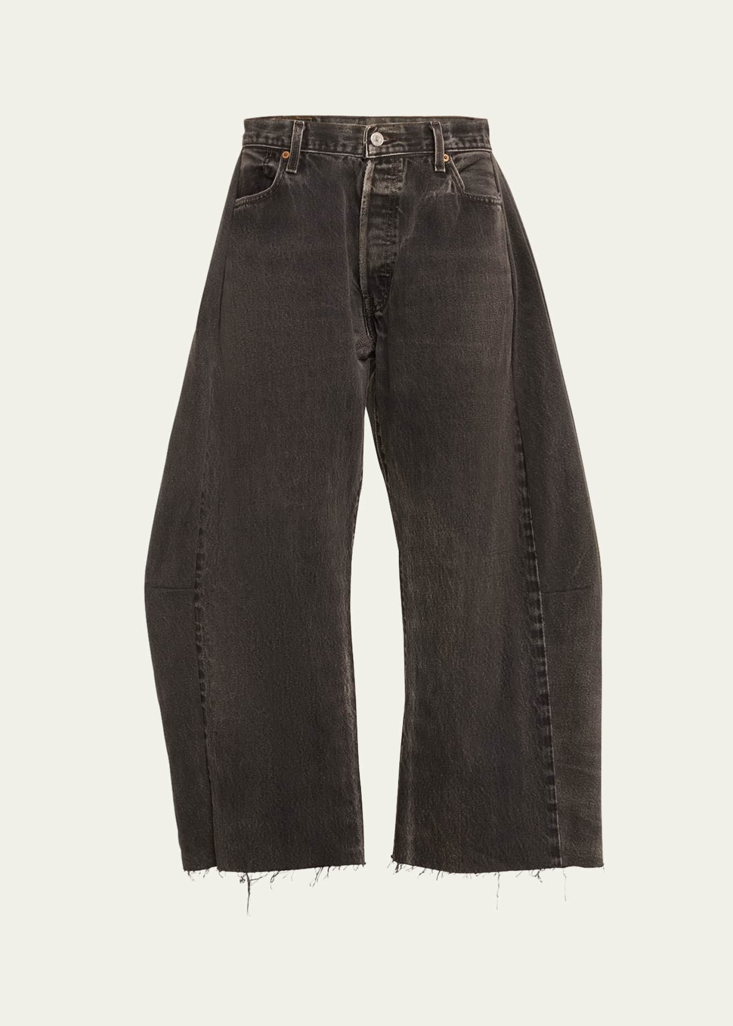 B SIDES Lasso Rework Cropped Wide-Leg Jeans Image 1 of 5