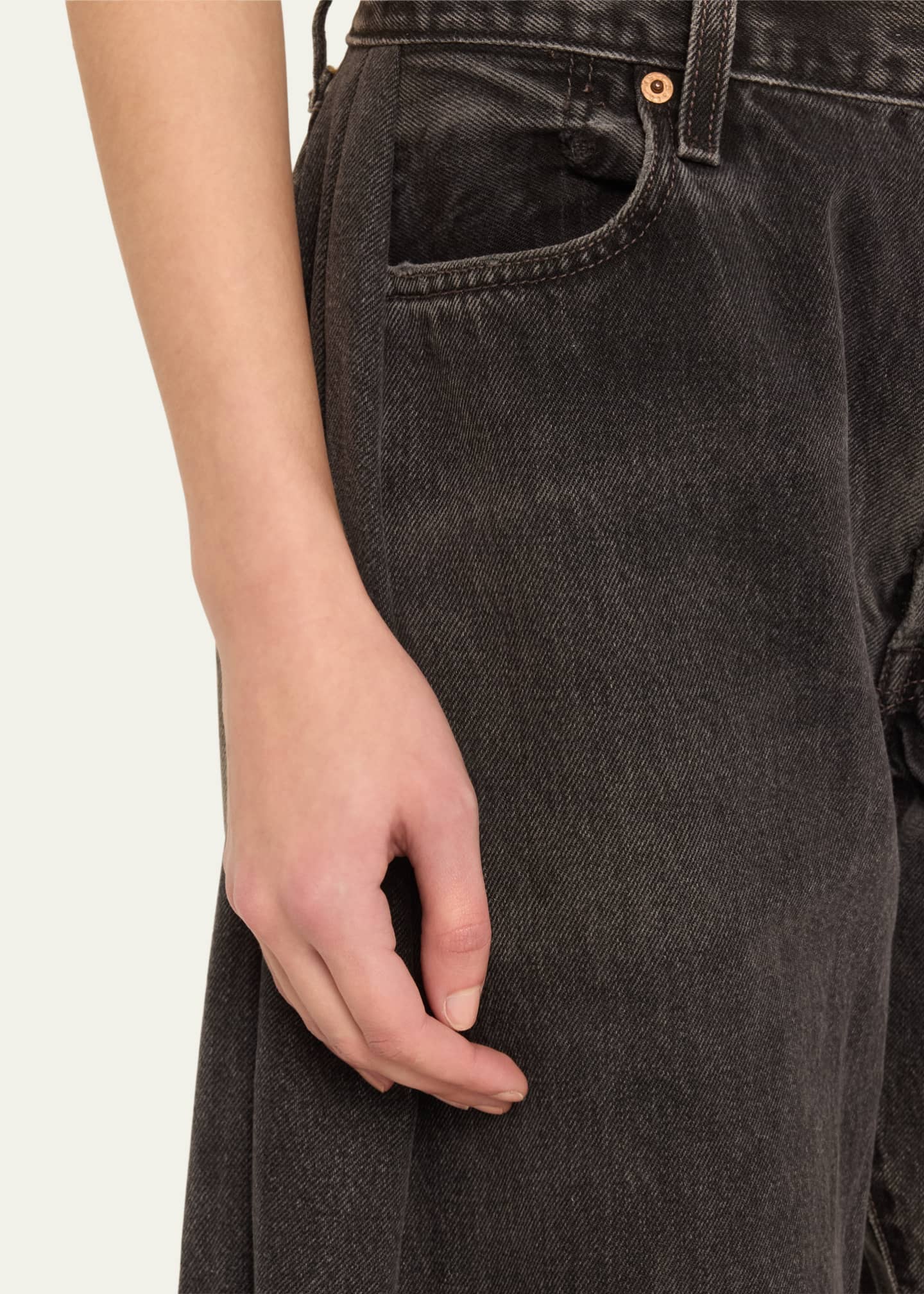B SIDES Lasso Rework Cropped Wide-Leg Jeans Image 5 of 5