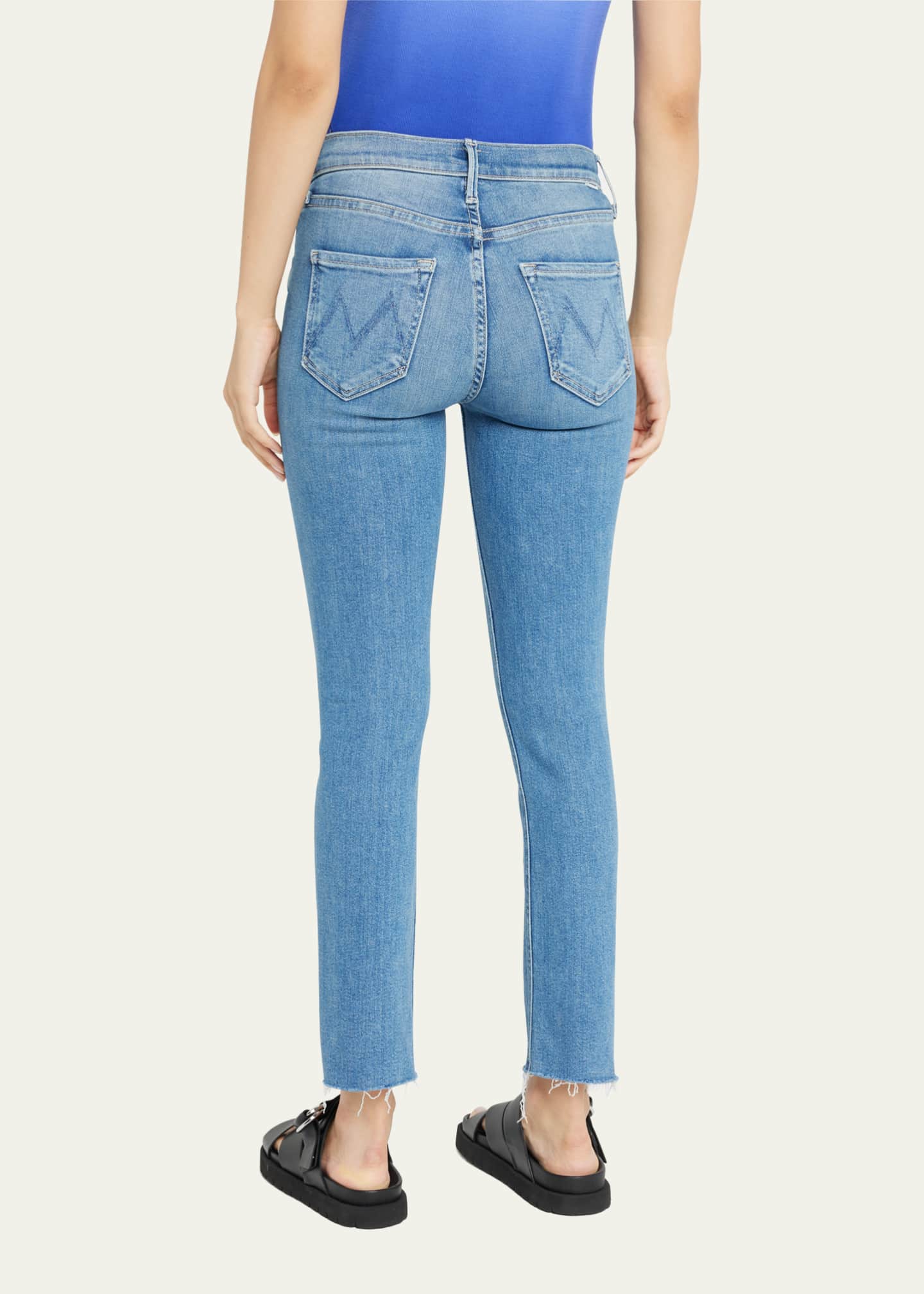 Cropped ankle jeans top