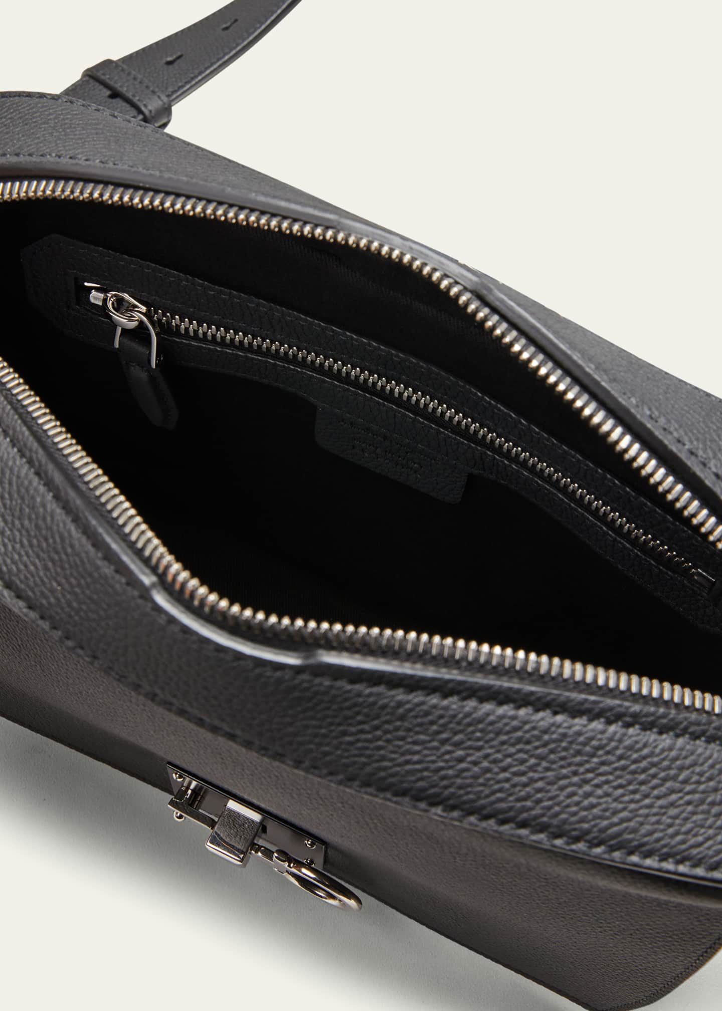 Ferragamo Men's The Studio Leather Crossbody Messenger Bag Bergdorf