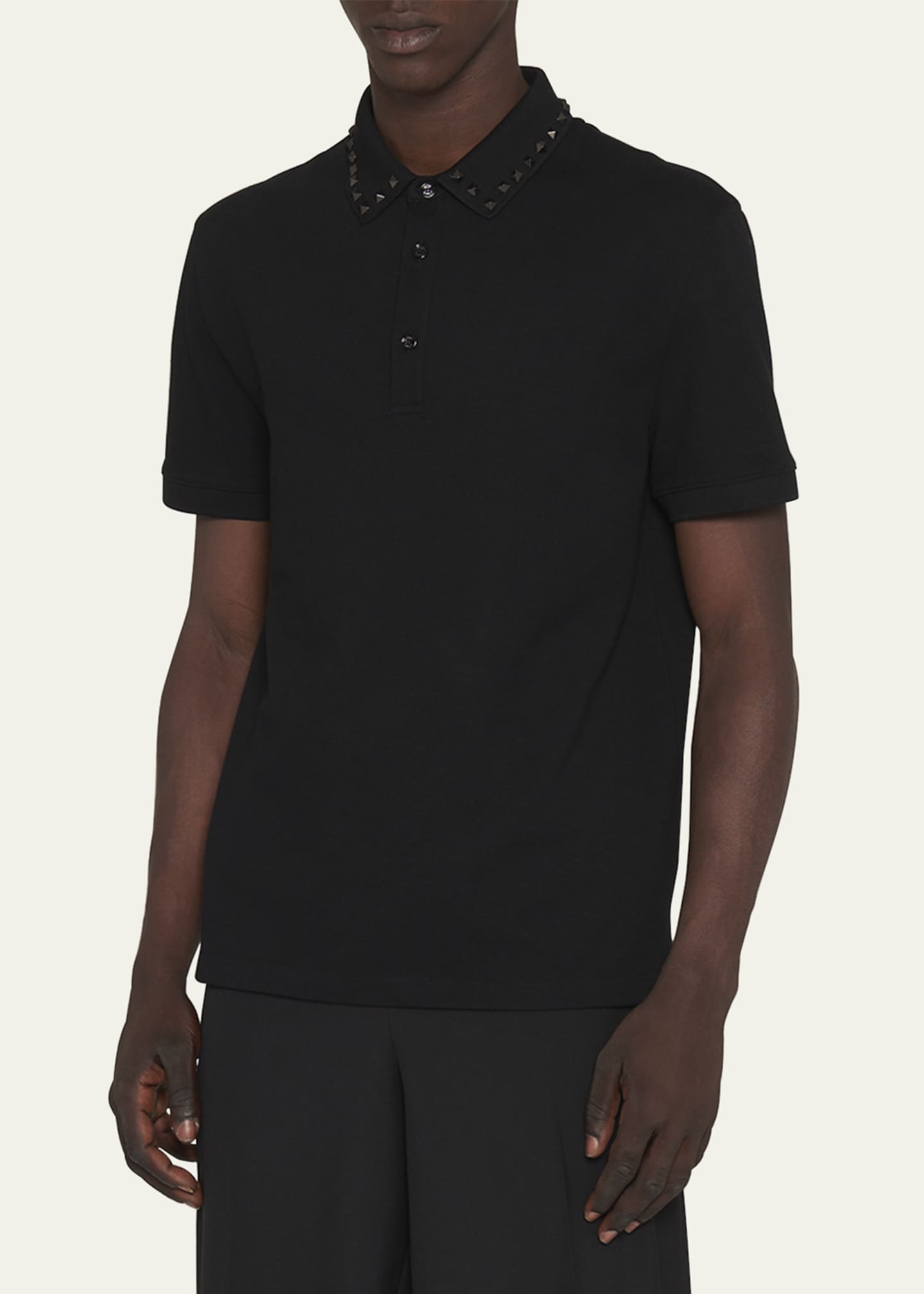 Valentino studded two-pocket shirt - Black