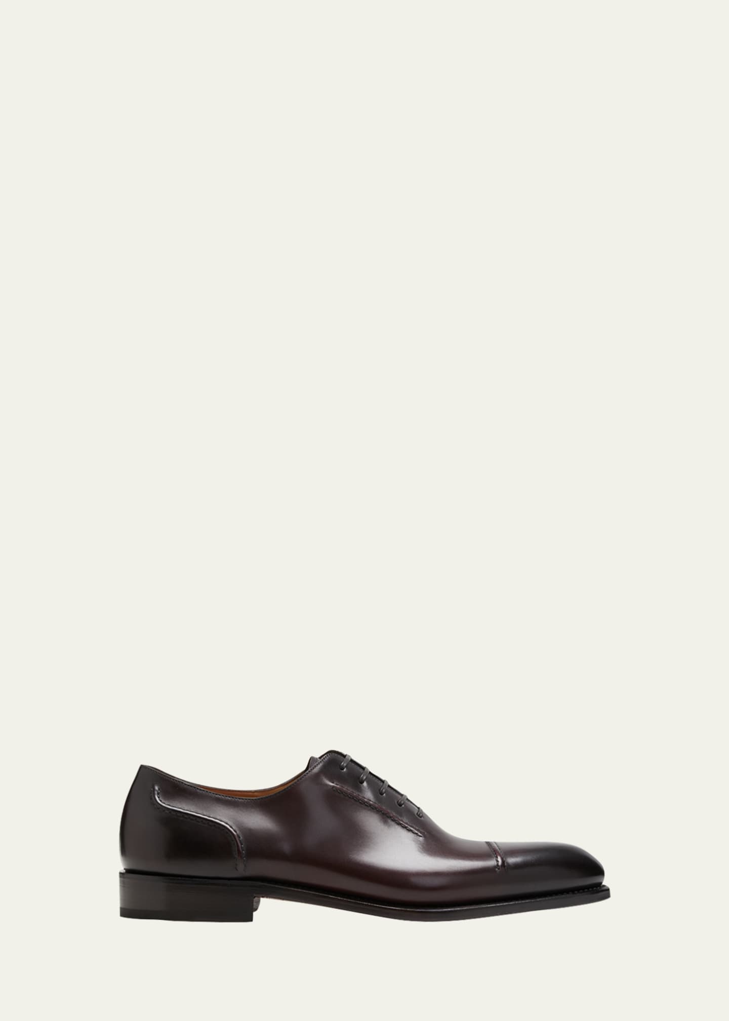 Ferragamo Men's Giave Cap Toe Leather Oxfords - Bergdorf Goodman