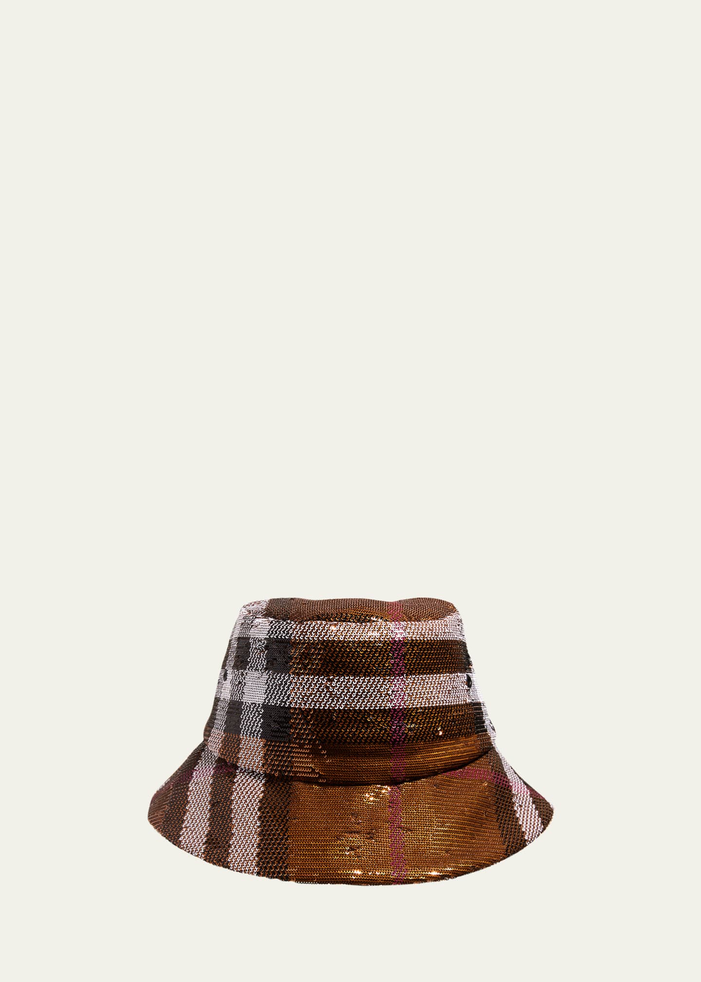 Burberry Check Sequin Bucket Hat - Bergdorf Goodman