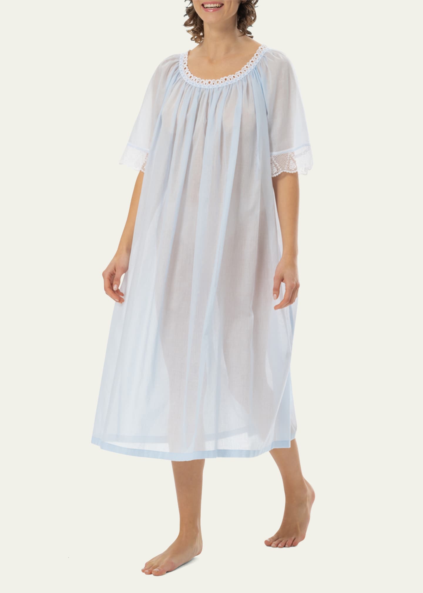 celestine-donna-ruched-lace-trim-nightgown-bergdorf-goodman