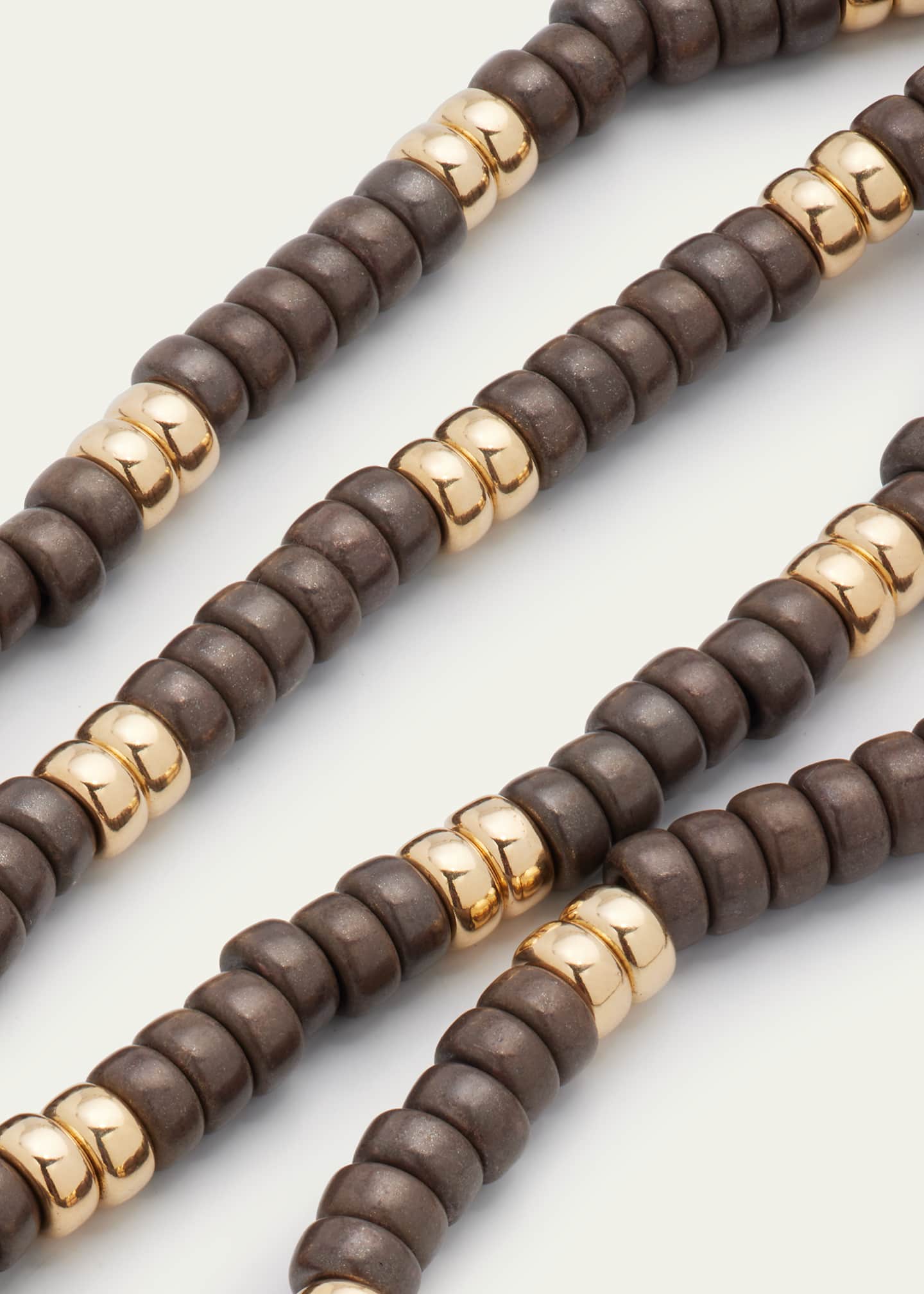 Lois Sasson Design Men's 14K Yellow Gold Blackened Sterling Silver