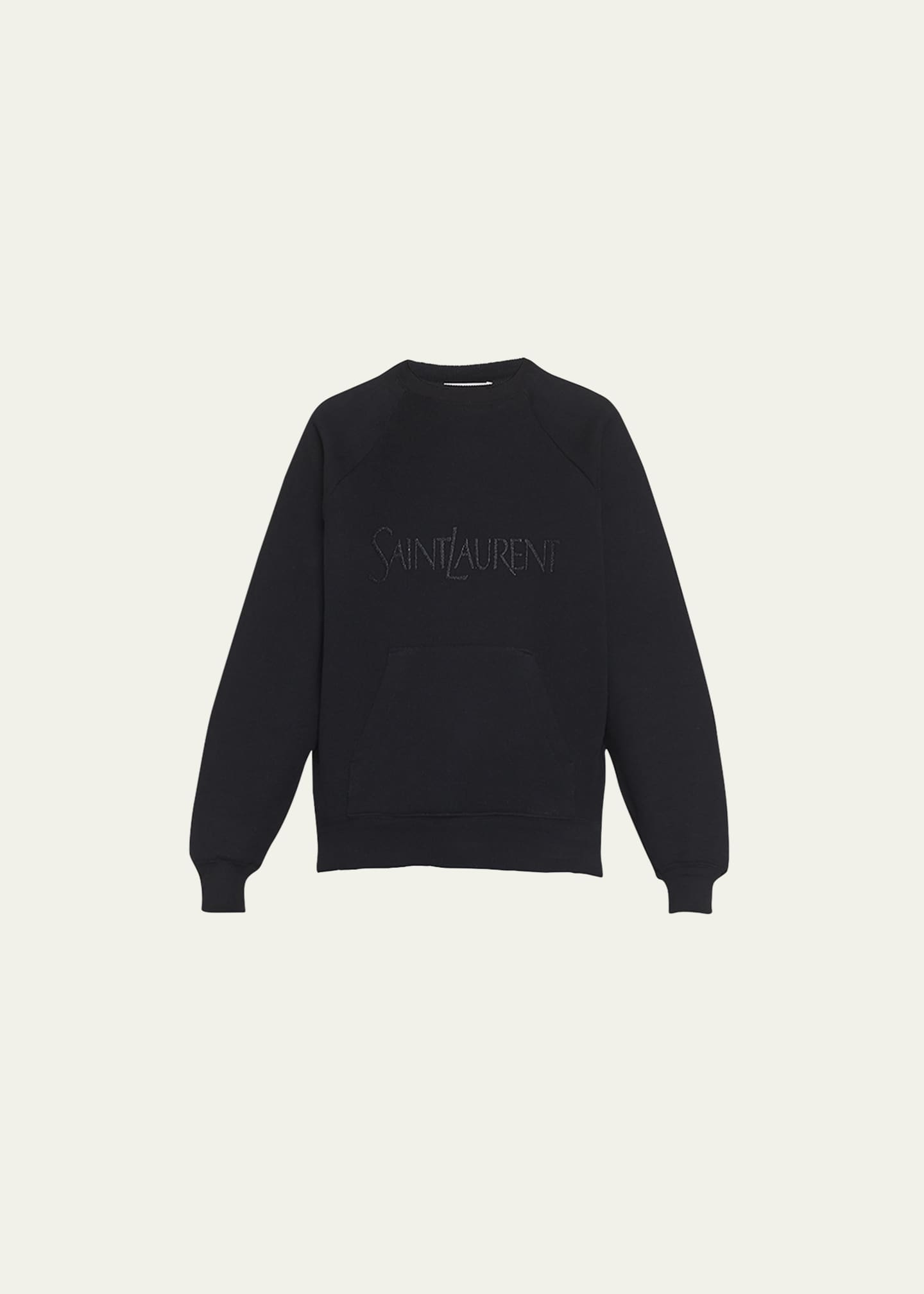 Saint Laurent Logo Sweatshirt Bergdorf Goodman