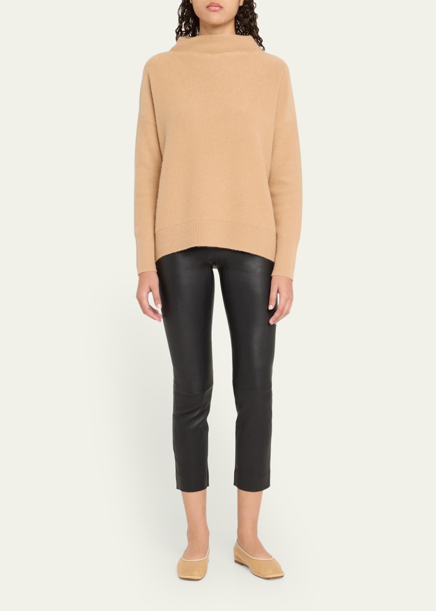 Vince cropped leather leggings discount