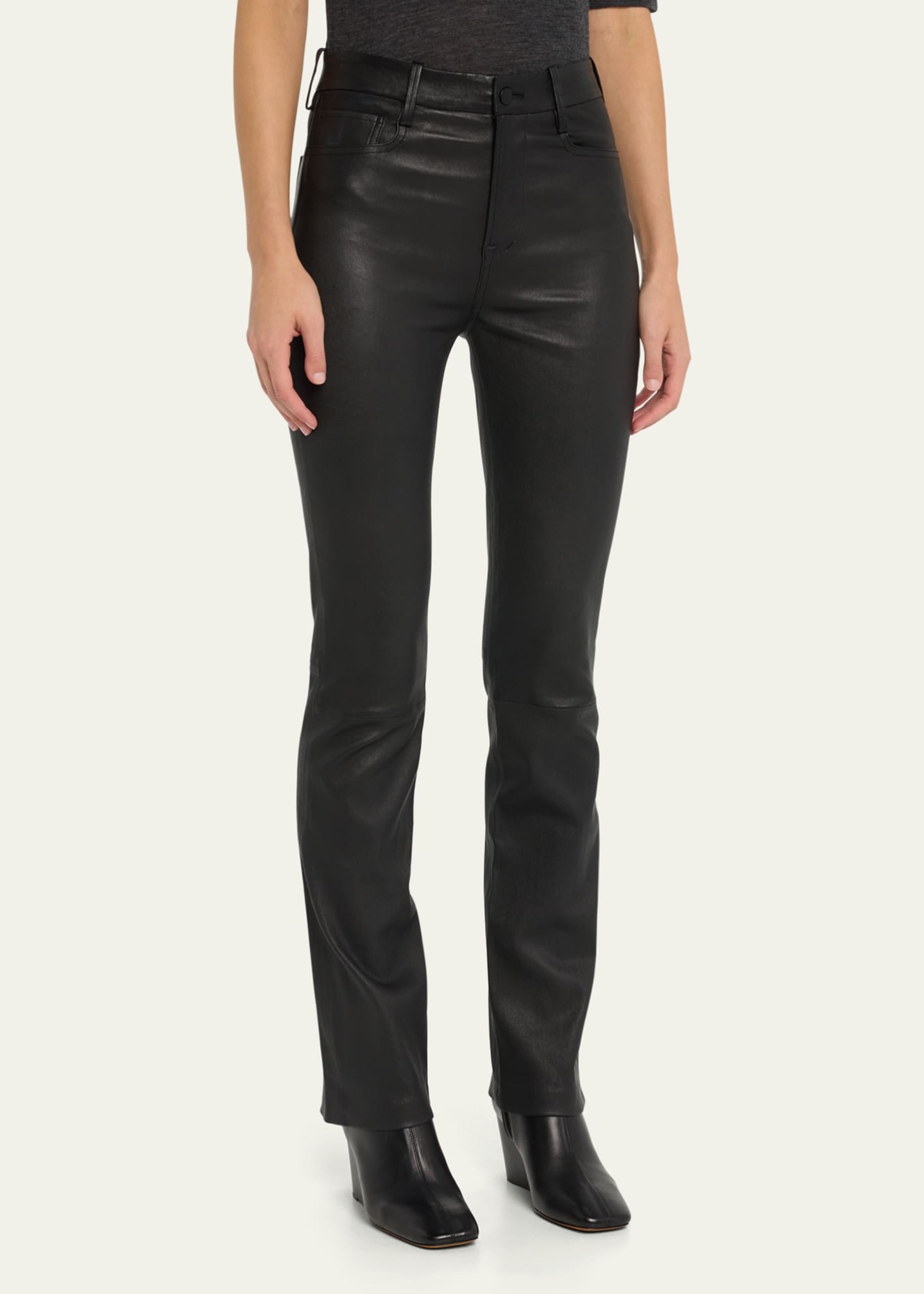 Bootcut leather pants sale