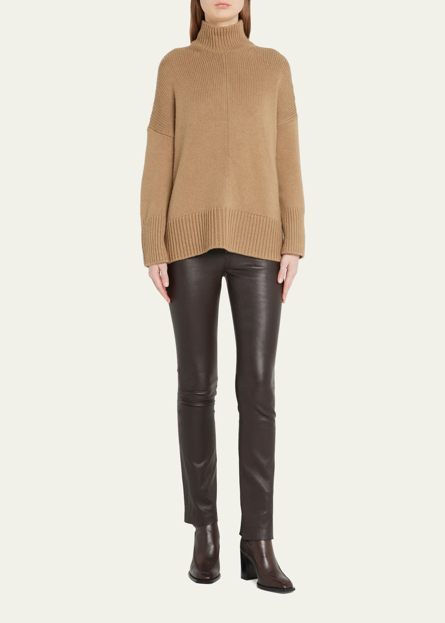 Vince Trapeze WoolCashmere Turtleneck Sweater Bergdorf Goodman