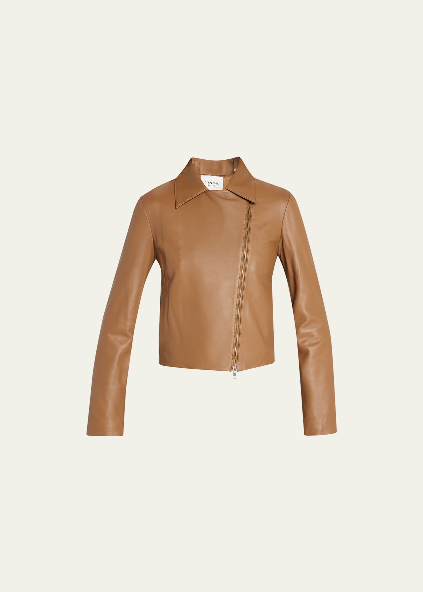 Vince ZipFront Leather Moto Jacket Bergdorf Goodman