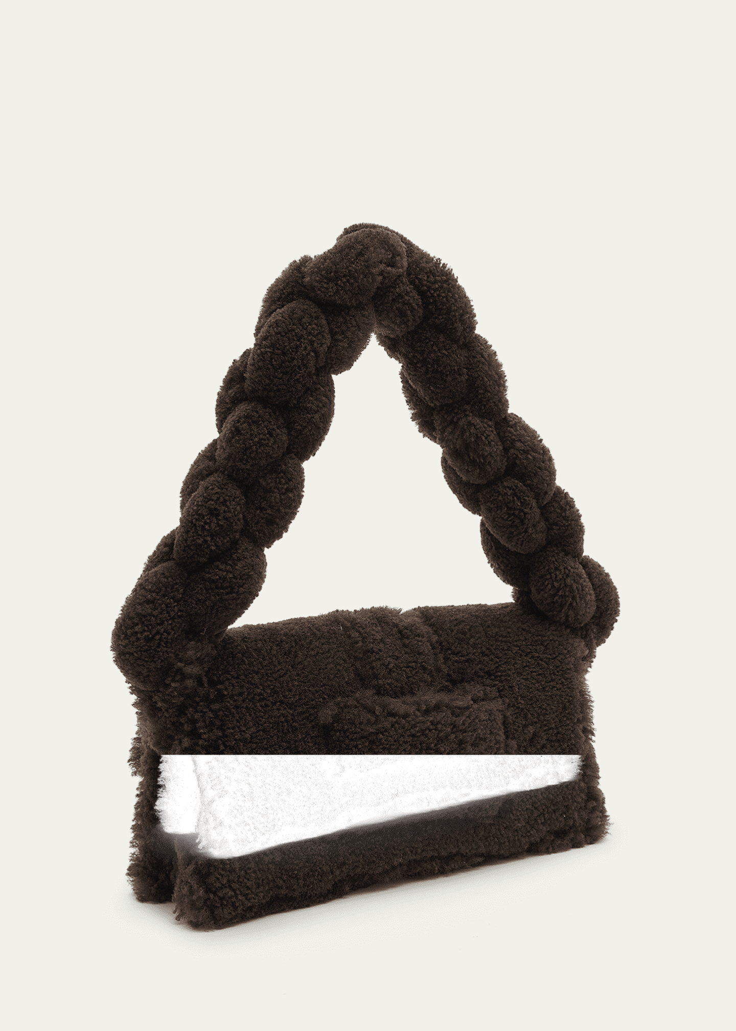 Jacquemus Le Bambidou Lamb Shearling Shoulder Bag Image 3 of 5