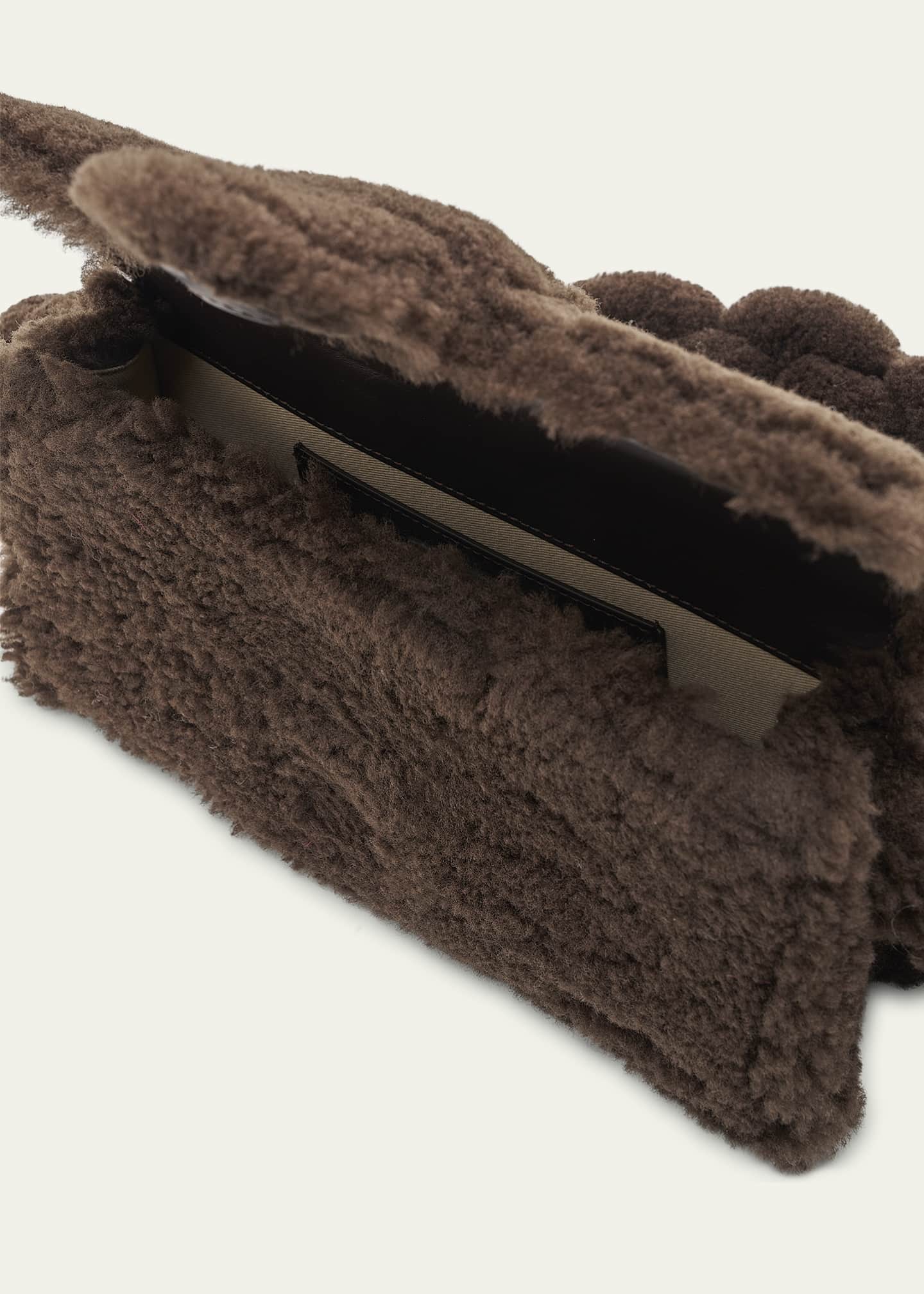 Jacquemus Le Bambidou Lamb Shearling Shoulder Bag Image 4 of 5
