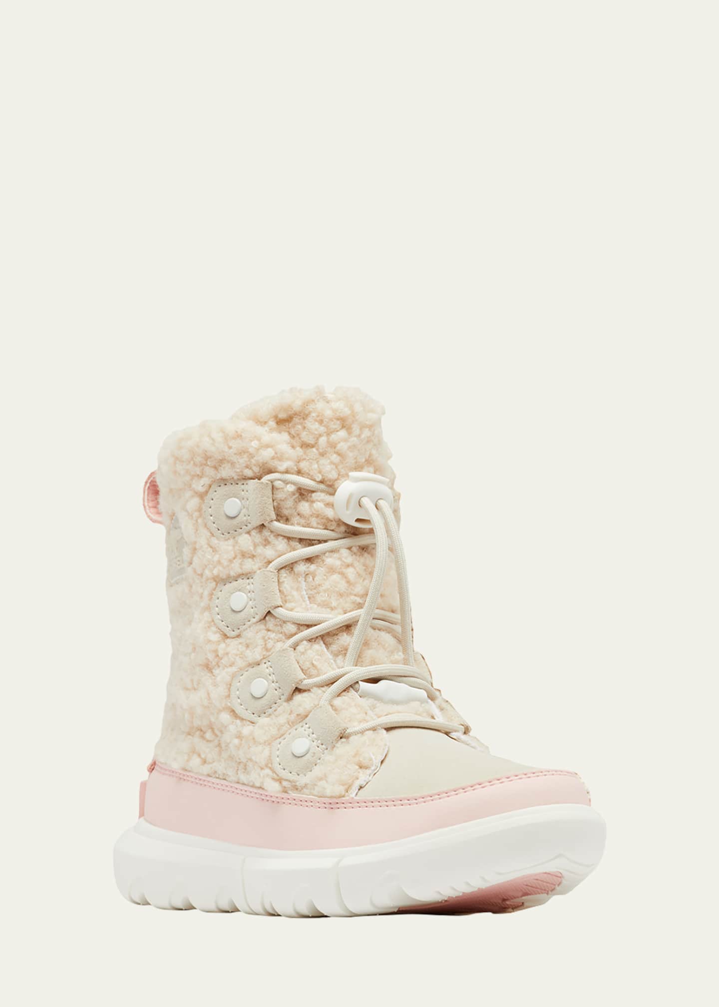 White sorel boots with fur cheap
