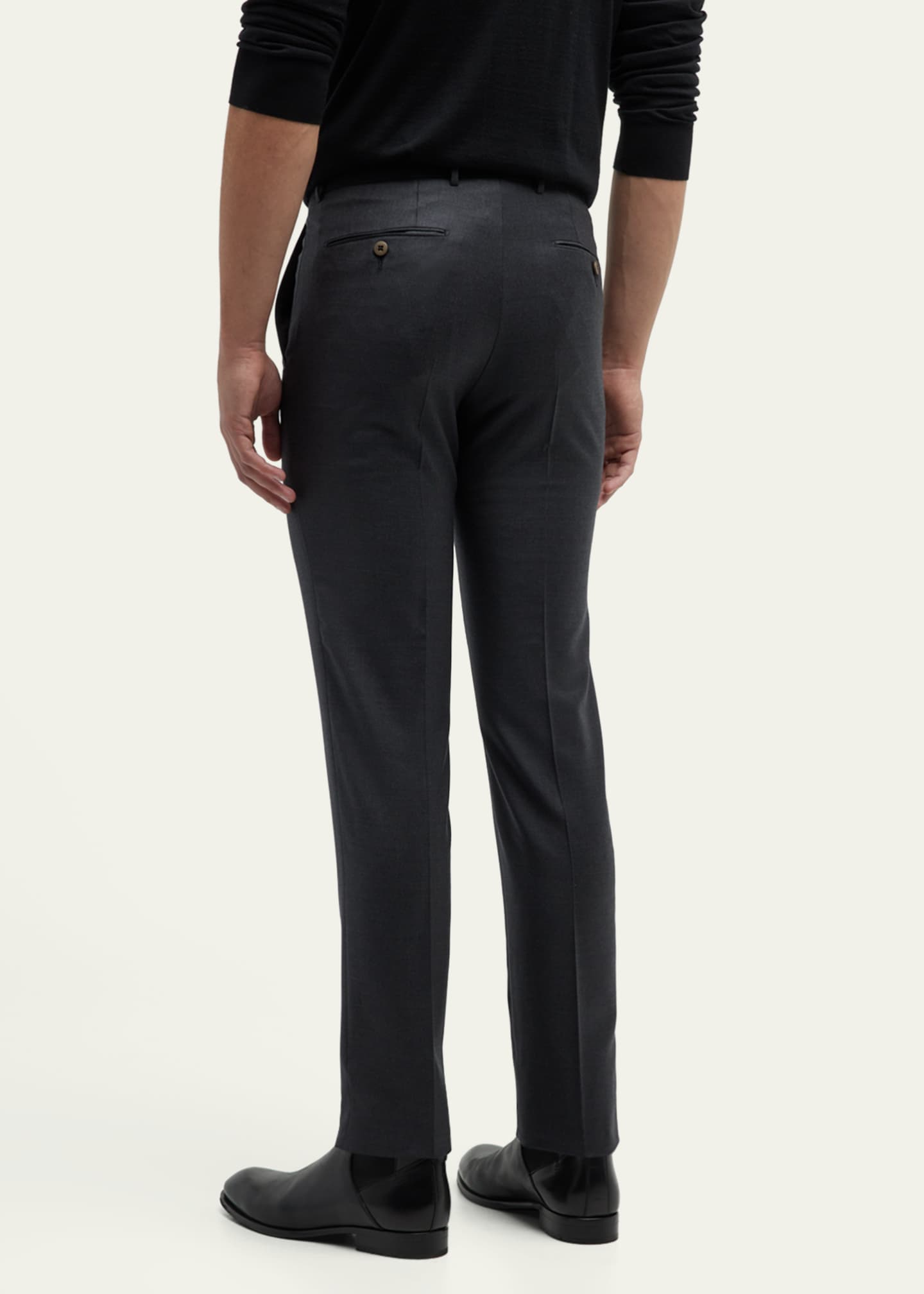 ZEGNA Men's Trofeo Wool Trousers Image 3 of 5