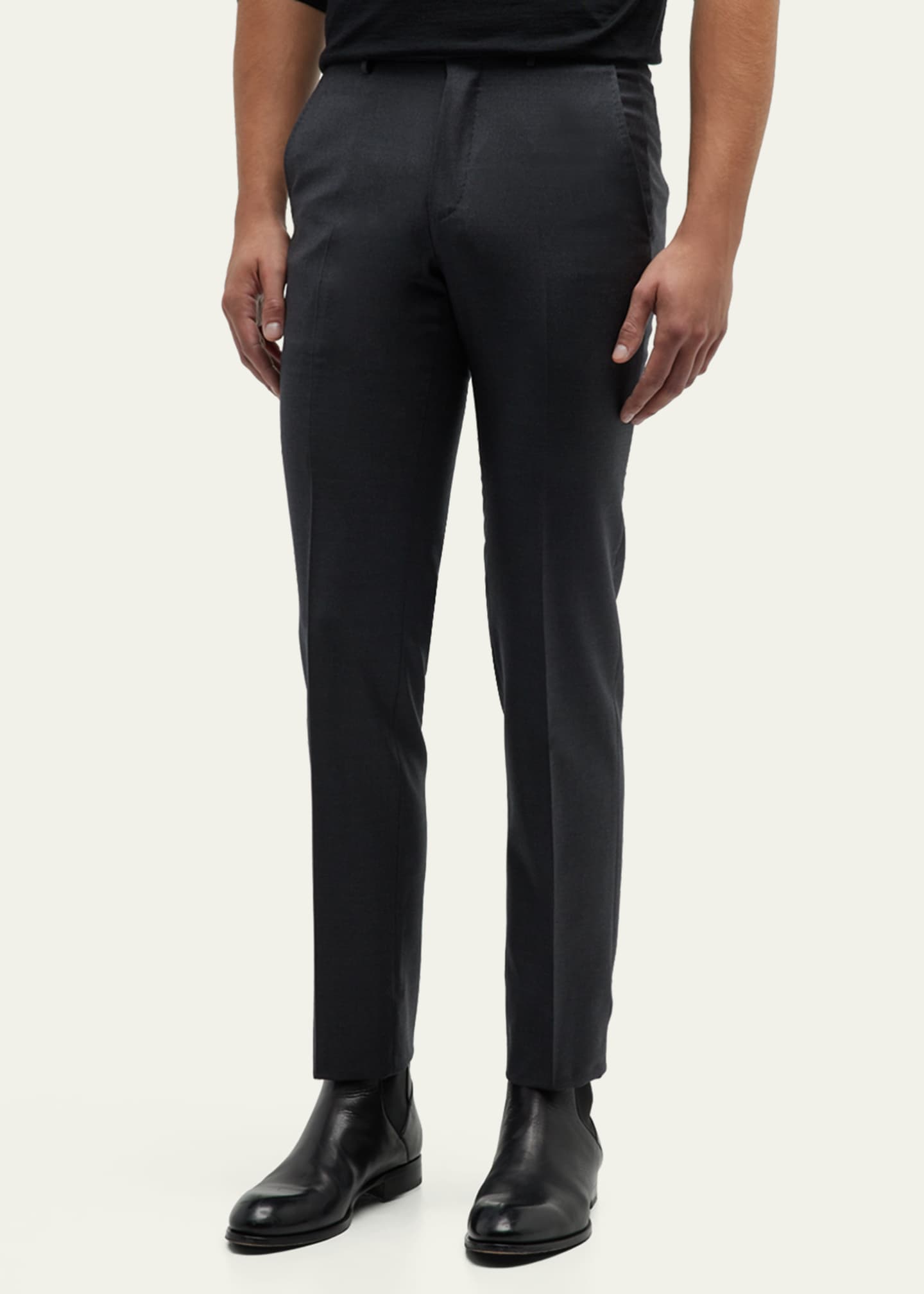 ZEGNA Men's Trofeo Wool Trousers Image 4 of 5