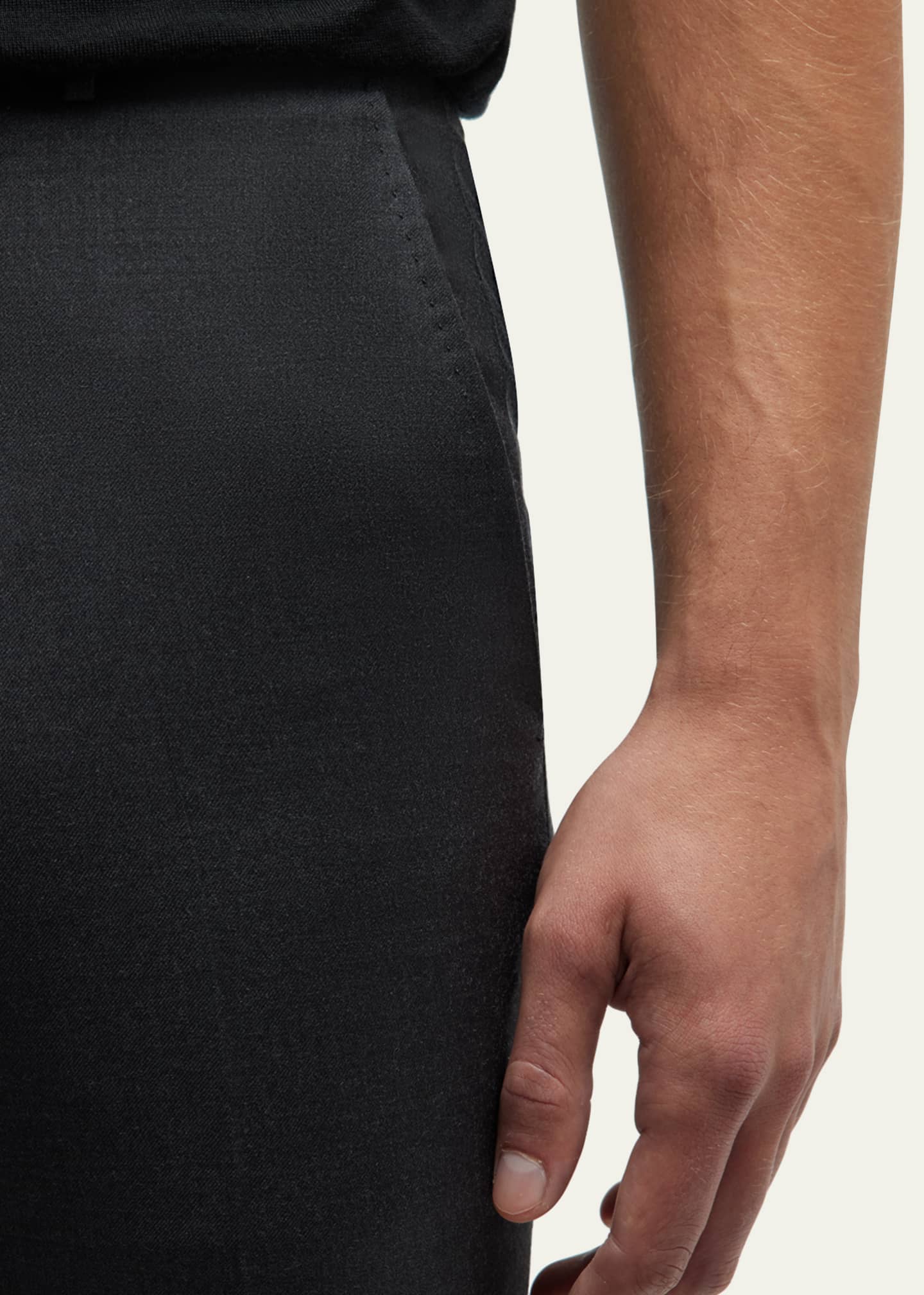 ZEGNA Men's Trofeo Wool Trousers Image 5 of 5