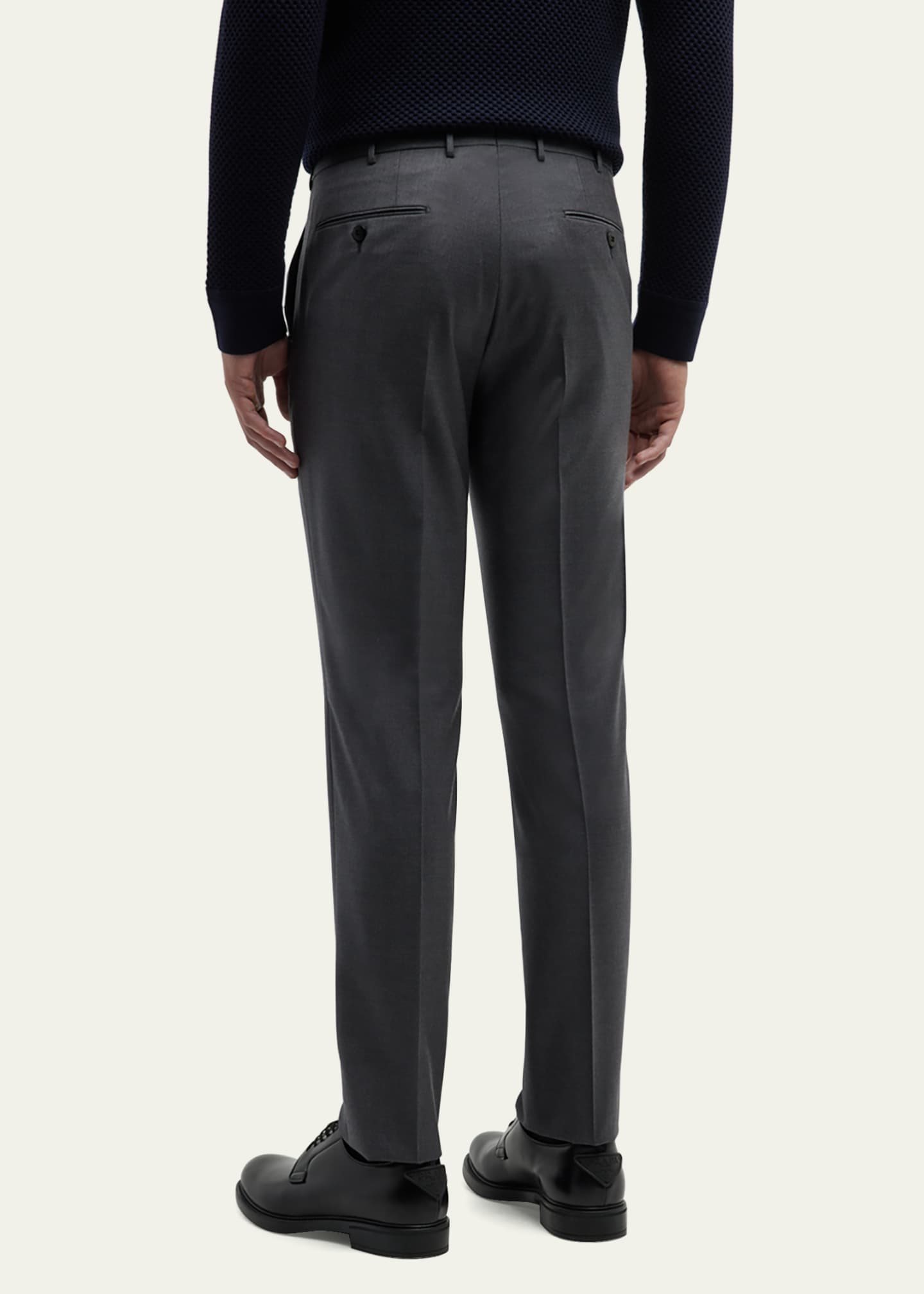 ZEGNA Men's Trofeo Slim-Straight Trousers Image 3 of 5