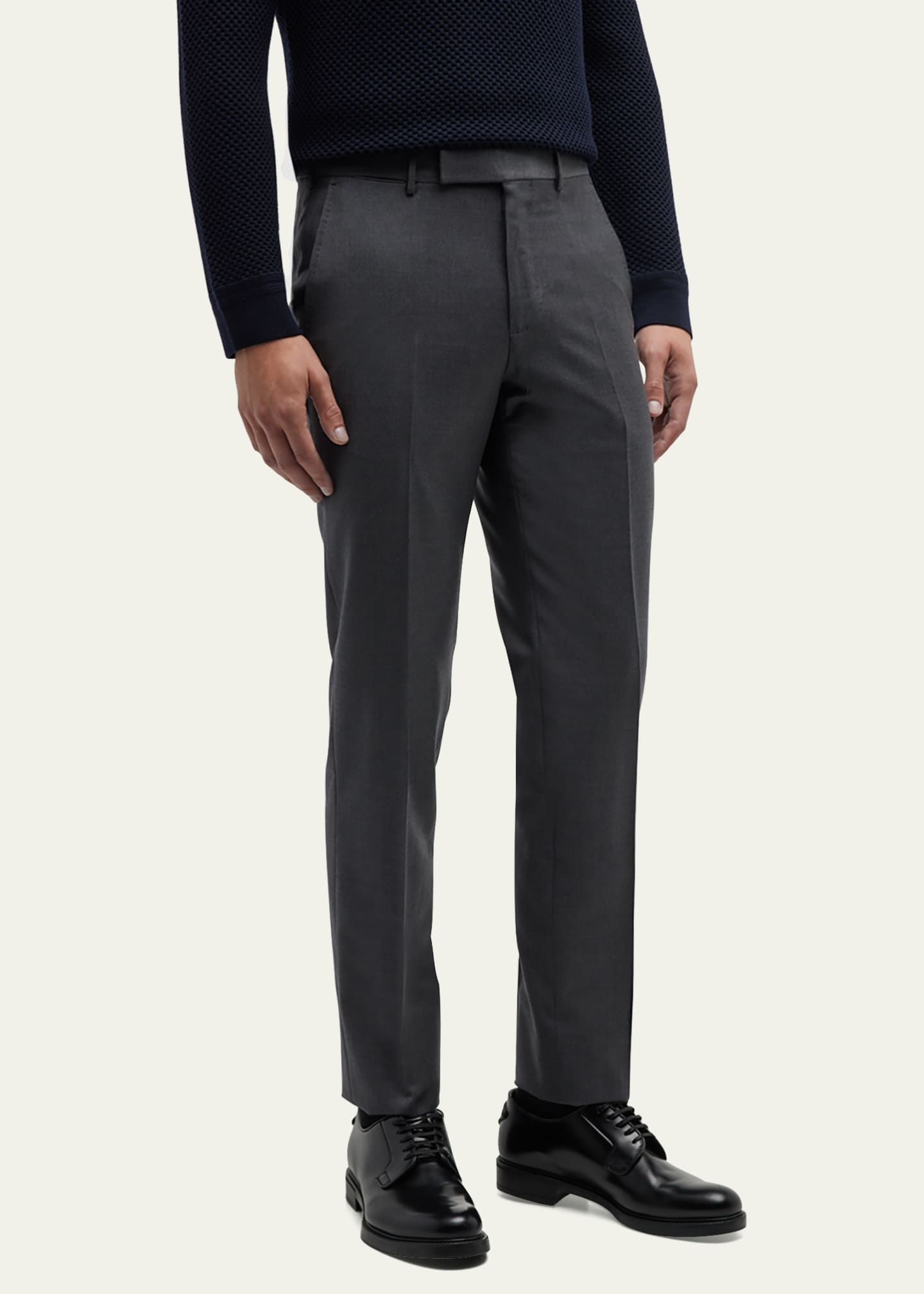 ZEGNA Men's Trofeo Slim-Straight Trousers Image 4 of 5