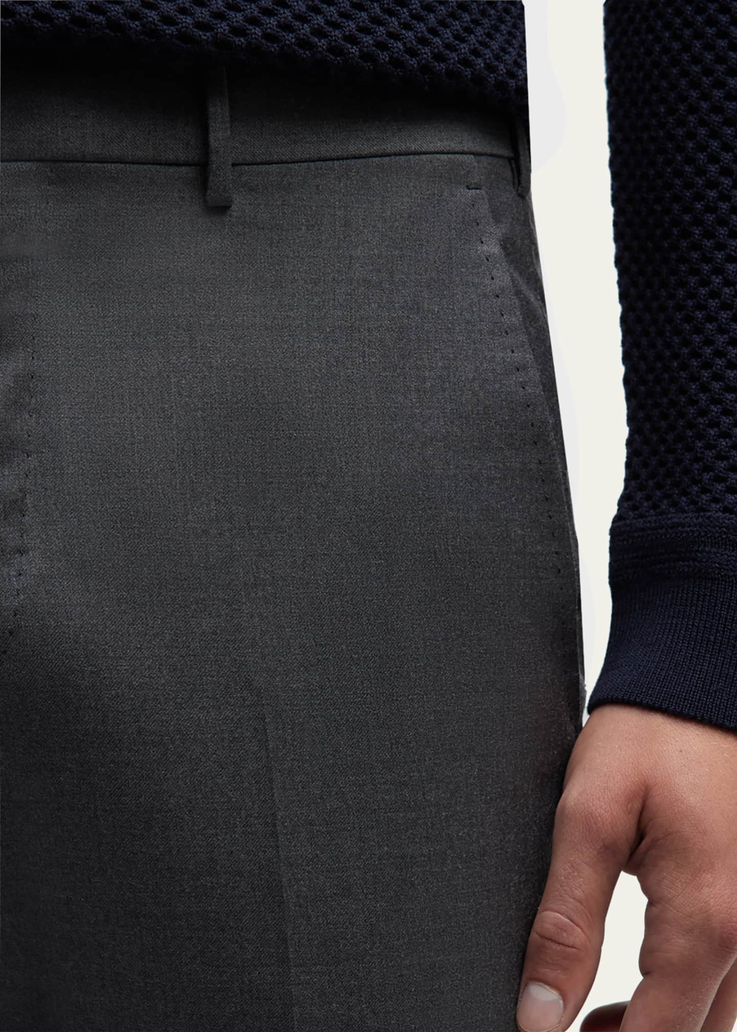 ZEGNA Men's Trofeo Slim-Straight Trousers Image 5 of 5
