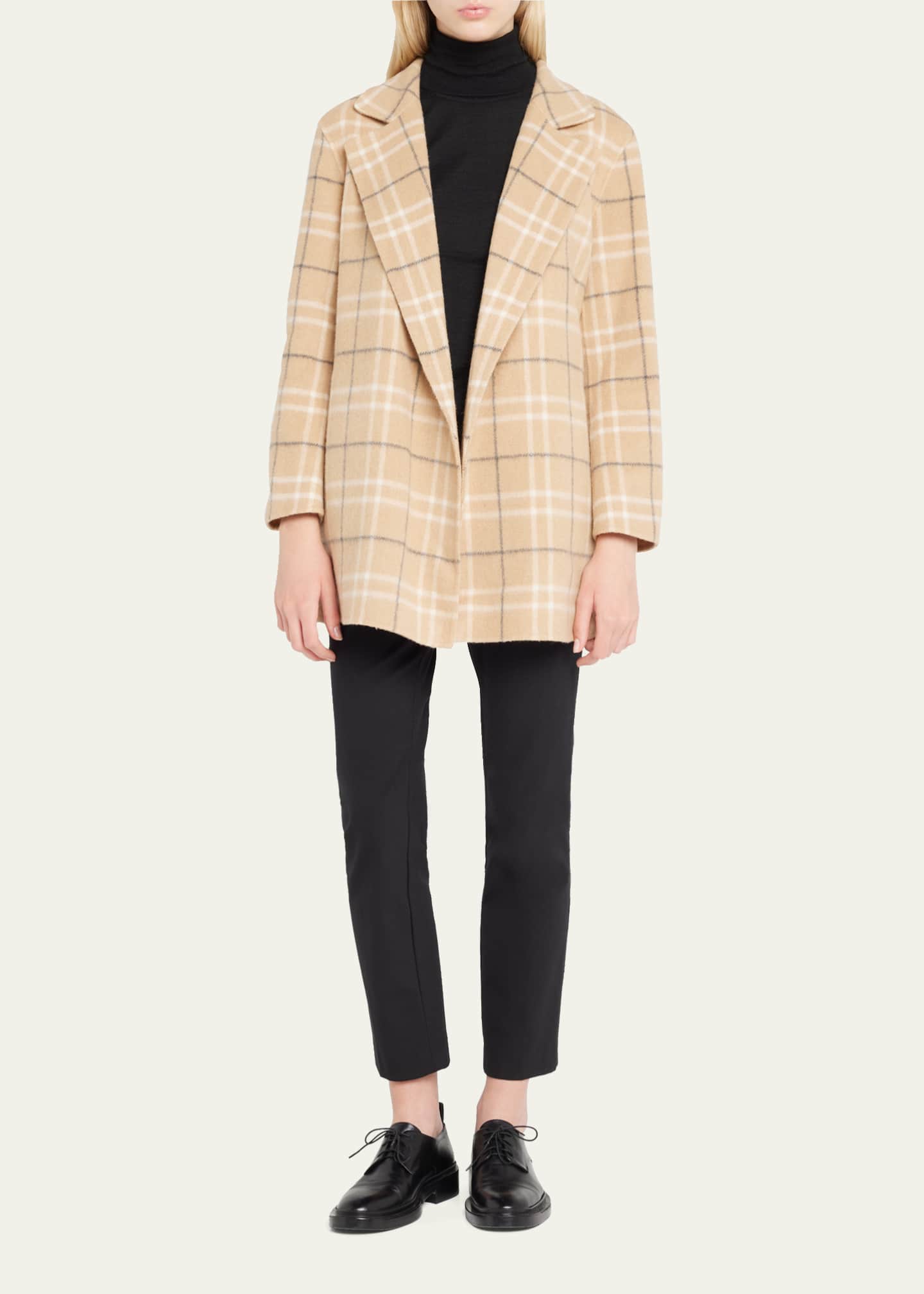theory clairene weston plaid jacket