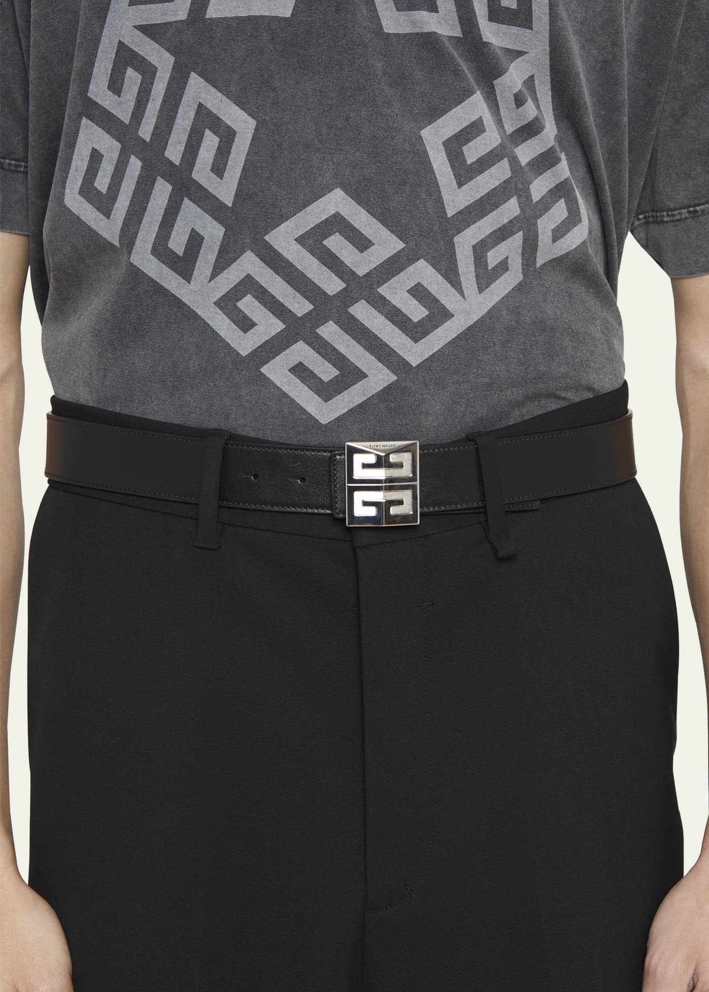 Givenchy Men s 4G Buckle Reversible Leather Belt Bergdorf Goodman