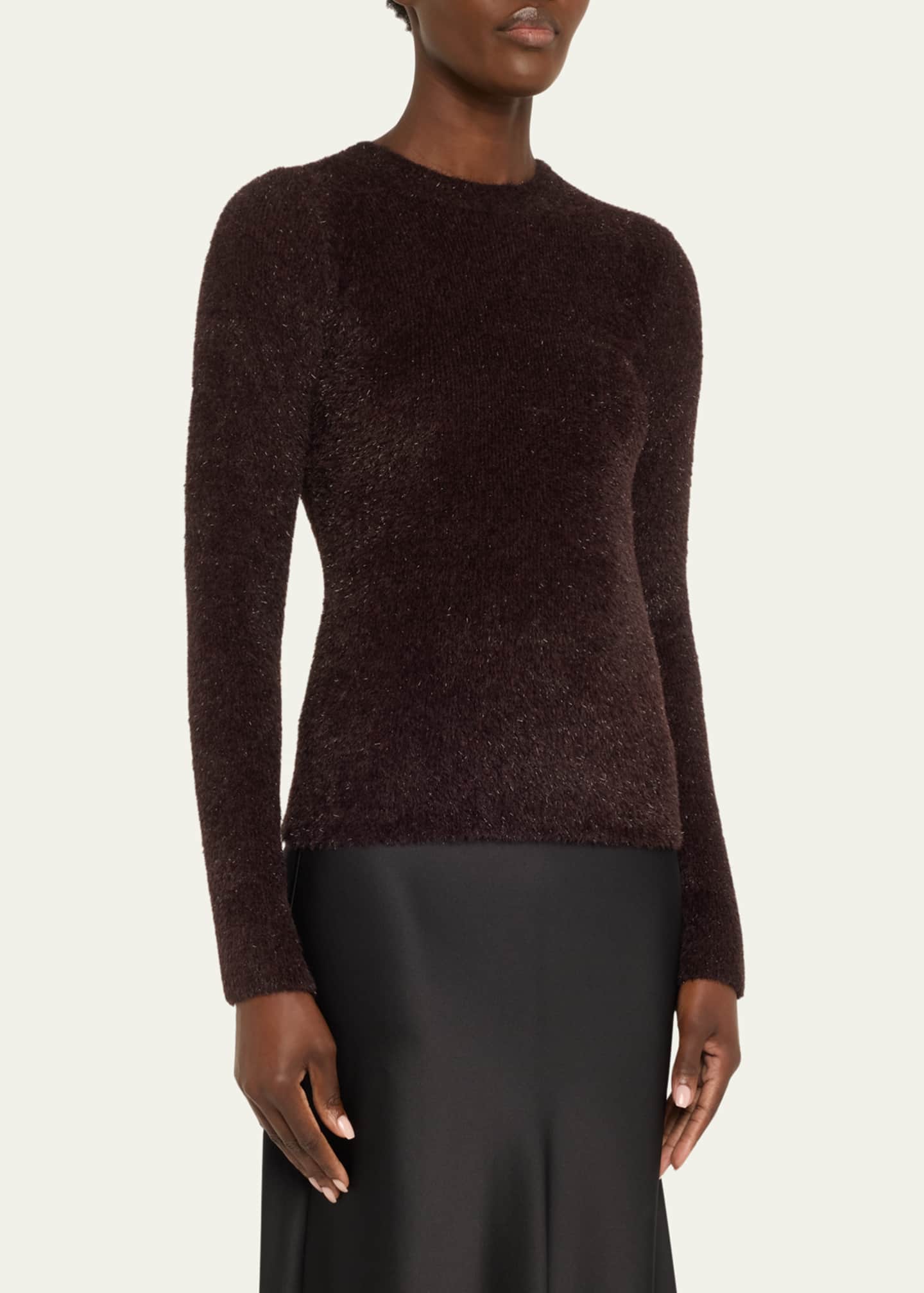 Vince Lurex Eyelash Knit Pullover Top Image 4 of 5
